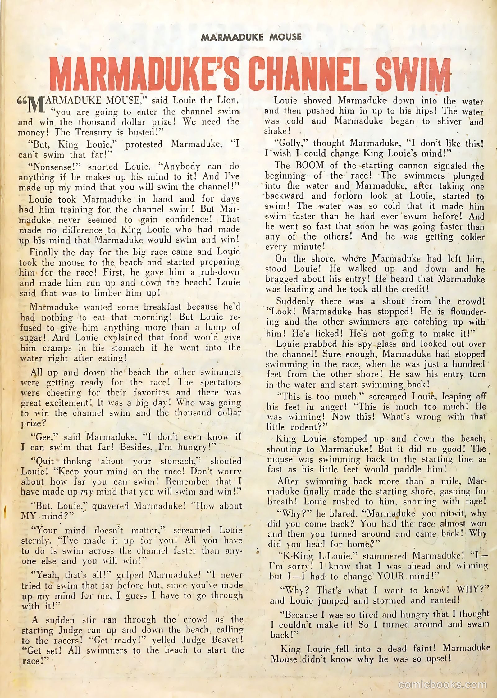 Marmaduke Mouse #37 (1953) — page 26 of 36