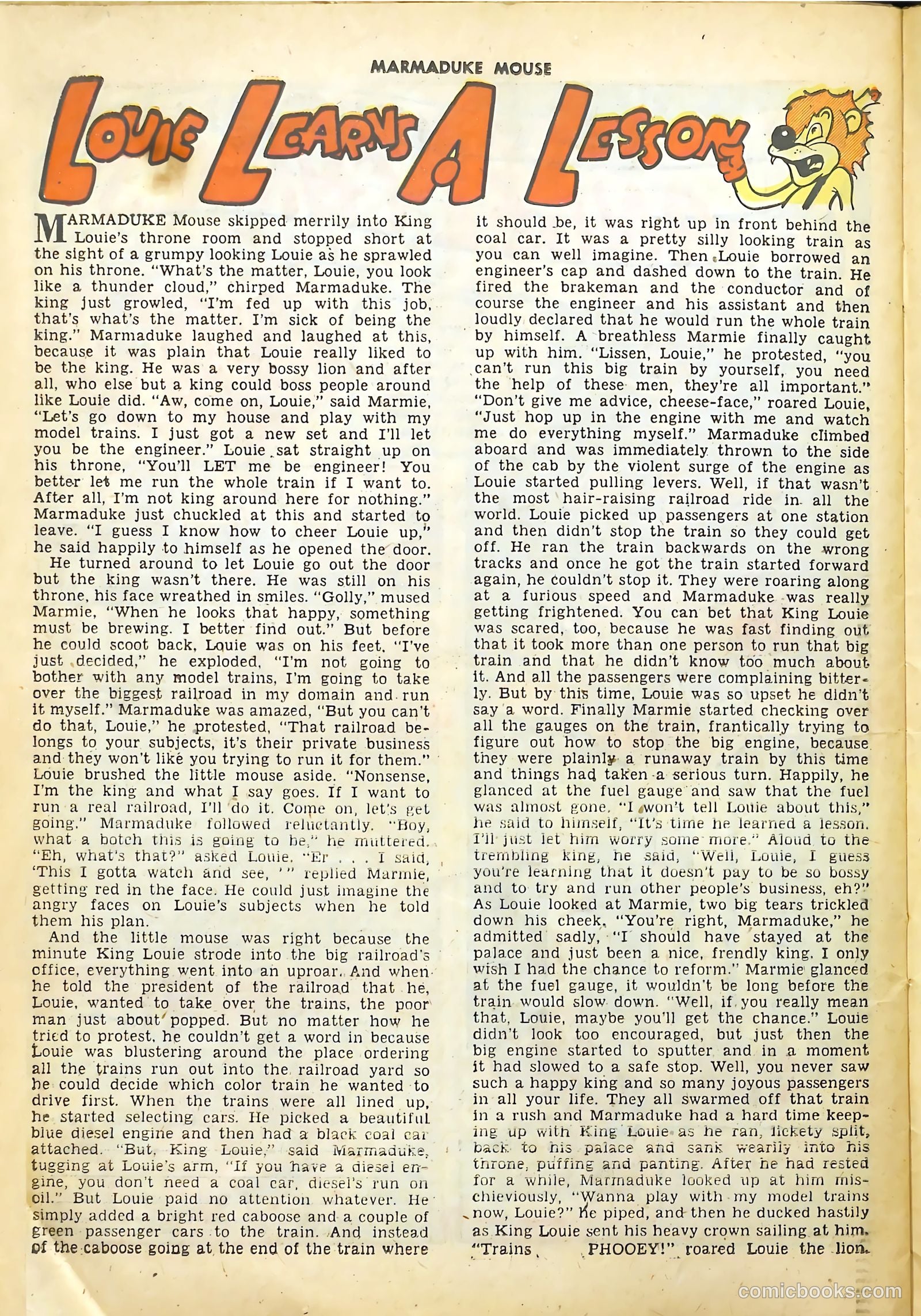 Marmaduke Mouse #38 (1953) — page 26 of 36