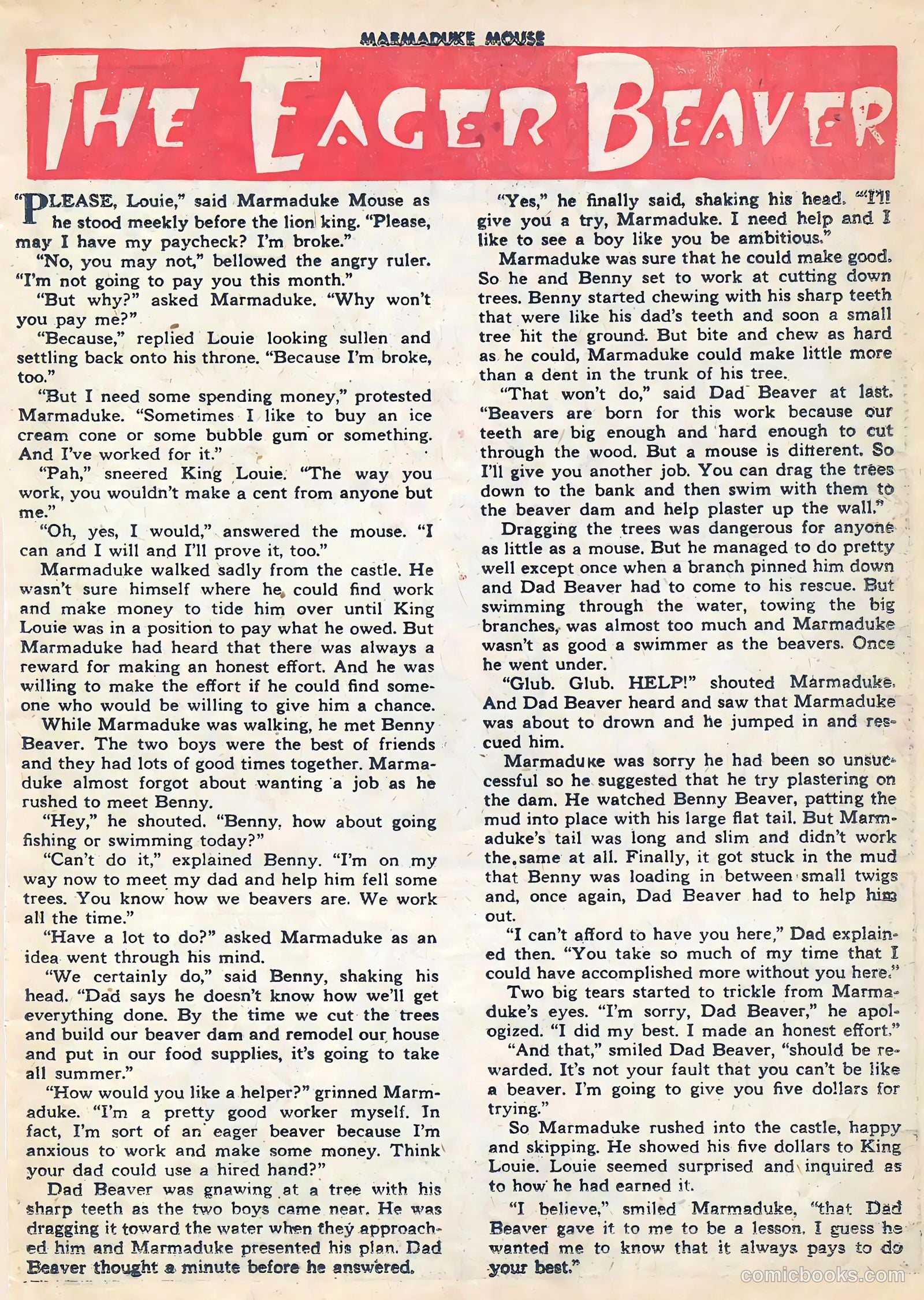 Marmaduke Mouse #54 (1955) — page 25 of 36