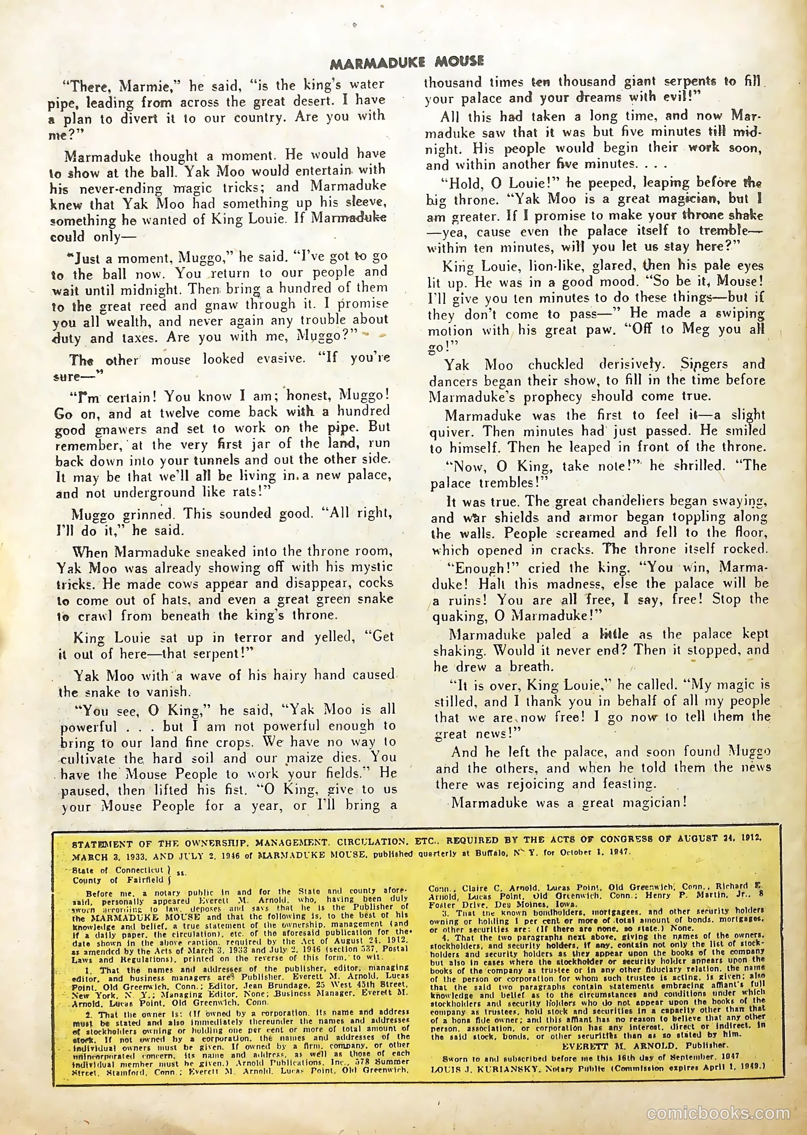 Marmaduke Mouse #9 (1948) — page 38 of 52