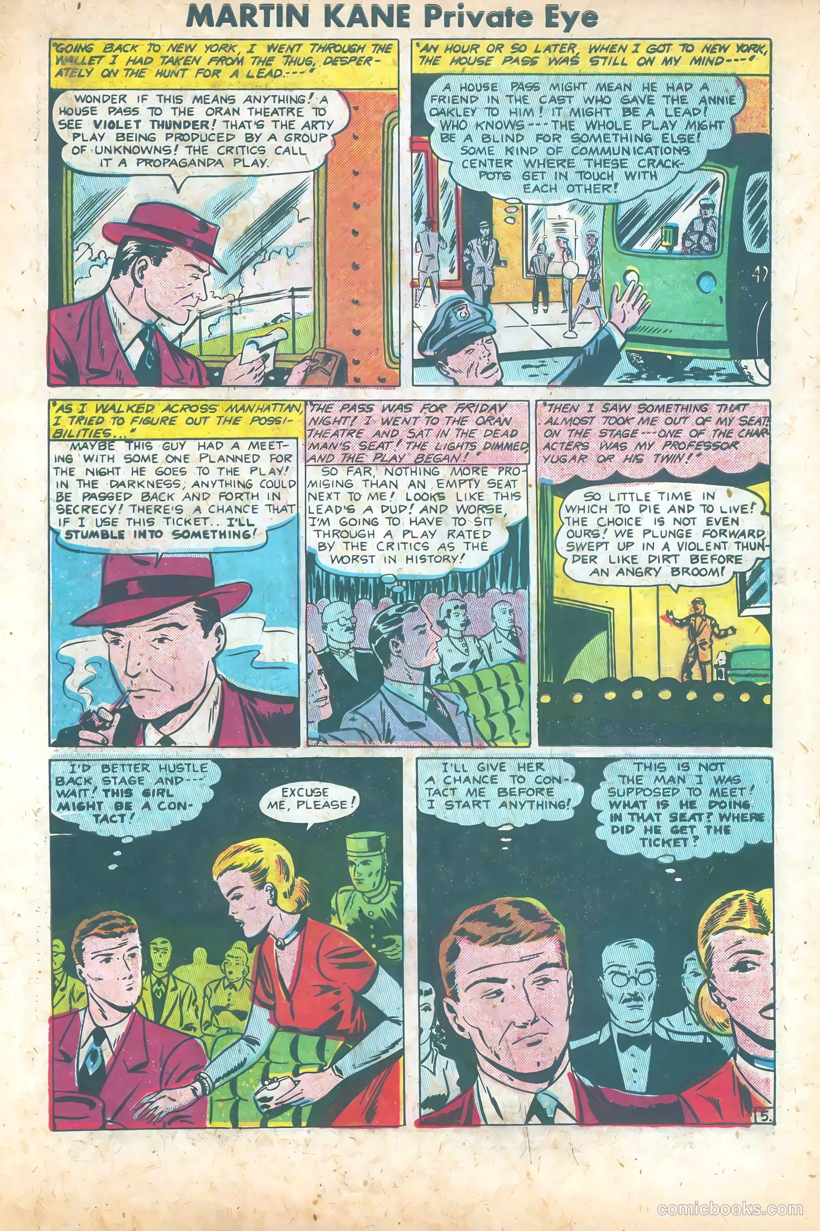 Martin Kane, Private Eye #2 (1950) — page 6 of 36