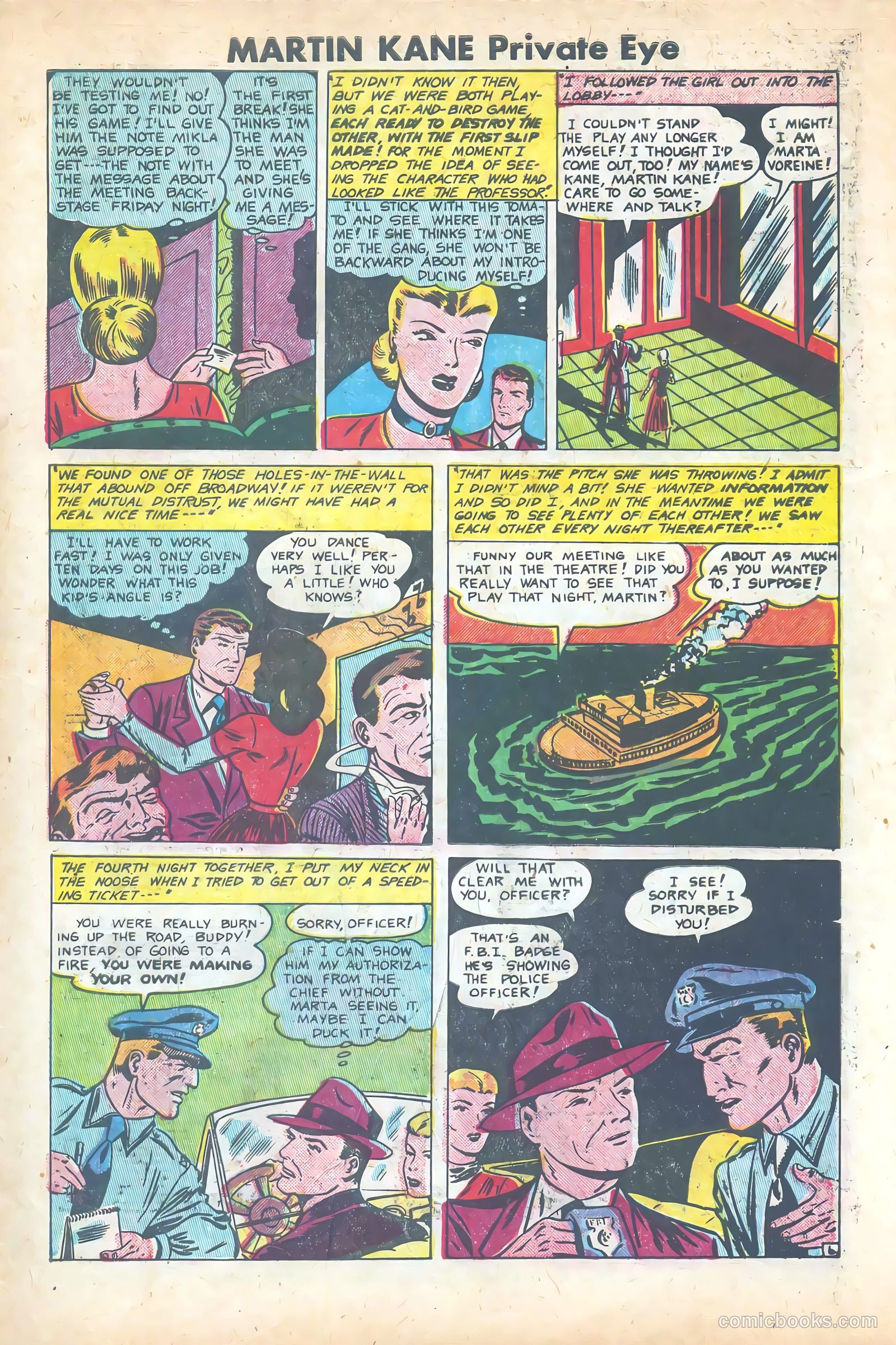 Martin Kane, Private Eye #2 (1950) — page 7 of 36