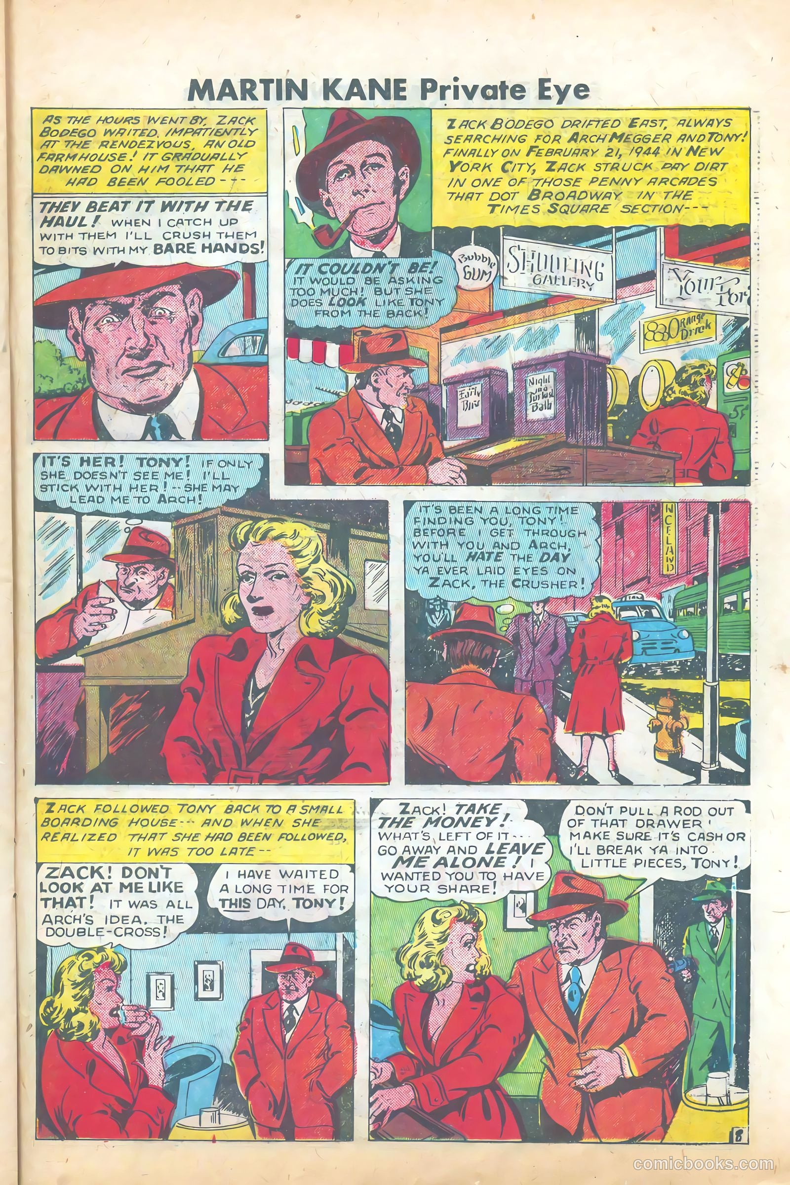 Martin Kane, Private Eye #2 (1950) — page 21 of 36