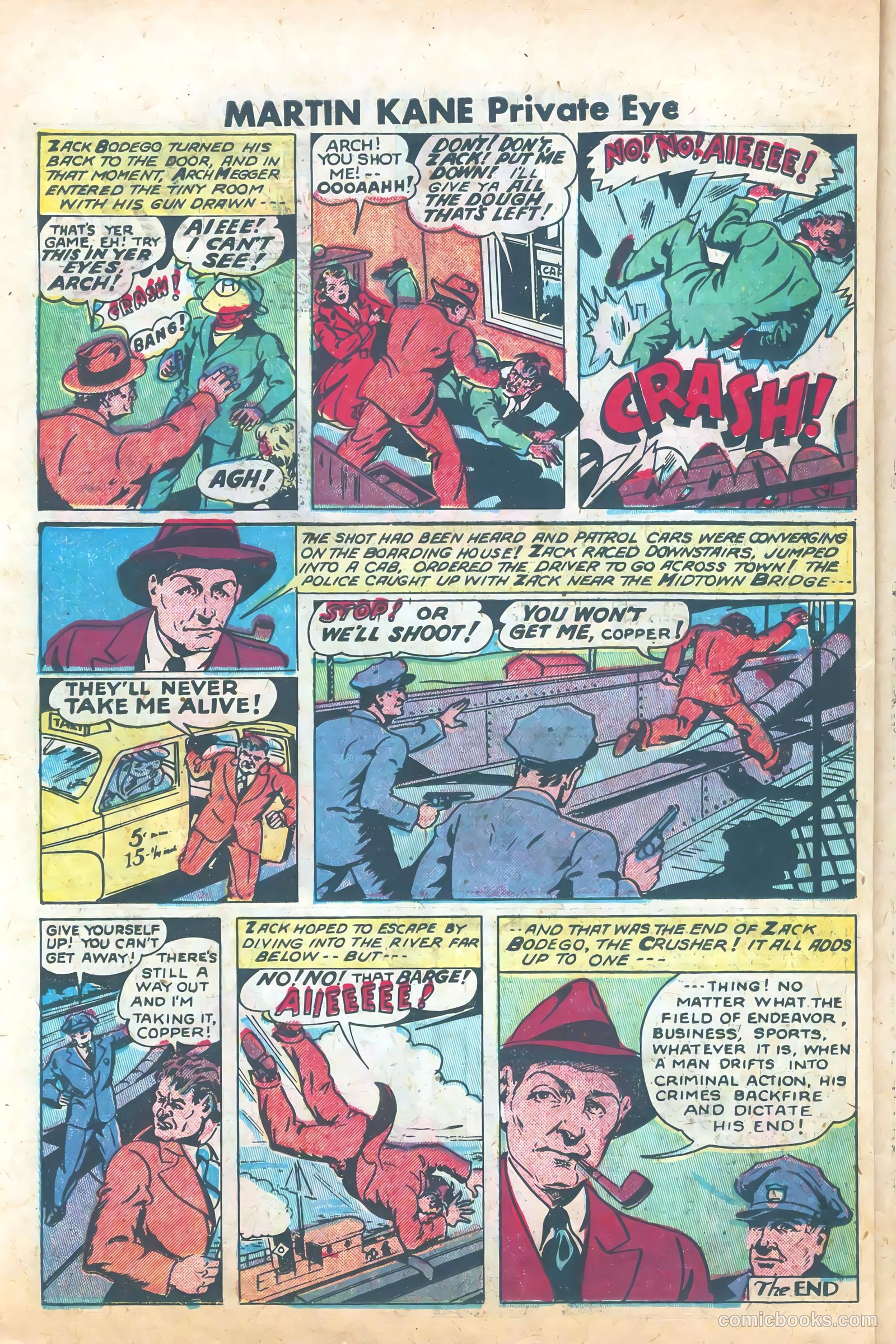 Martin Kane, Private Eye #2 (1950) — page 22 of 36