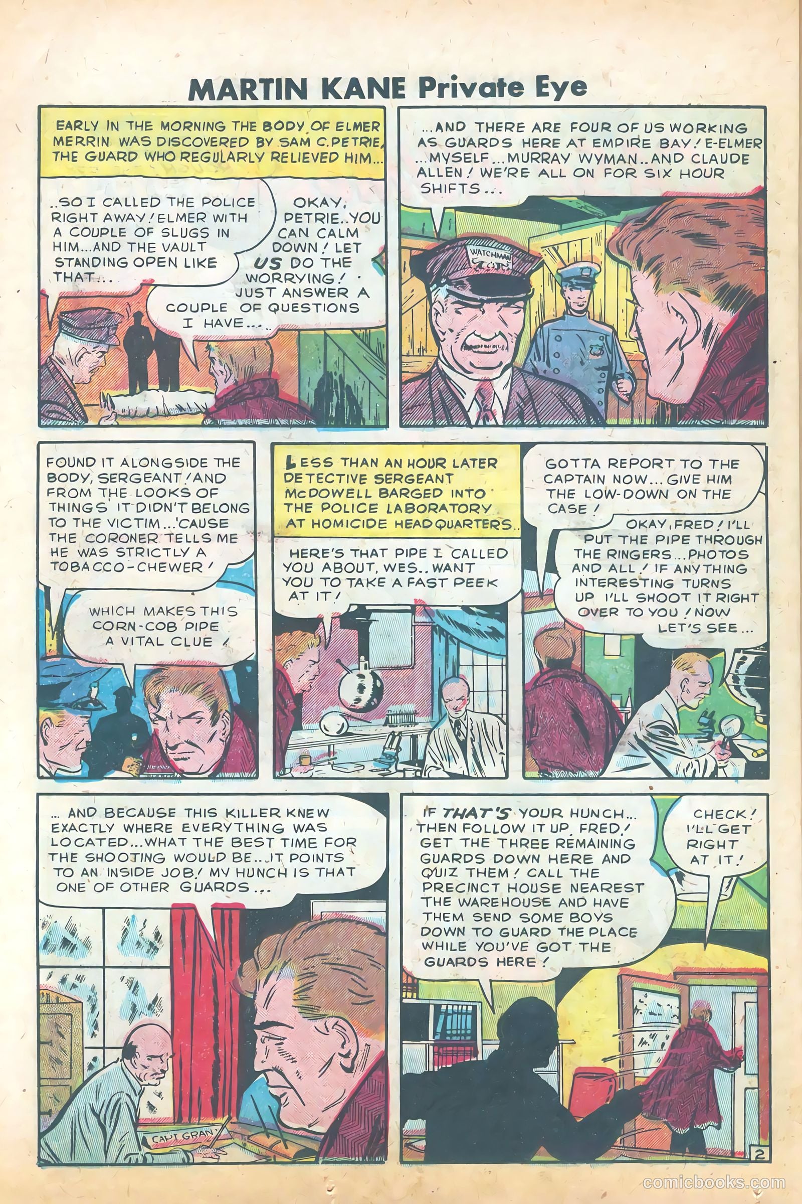 Martin Kane, Private Eye #2 (1950) — page 24 of 36
