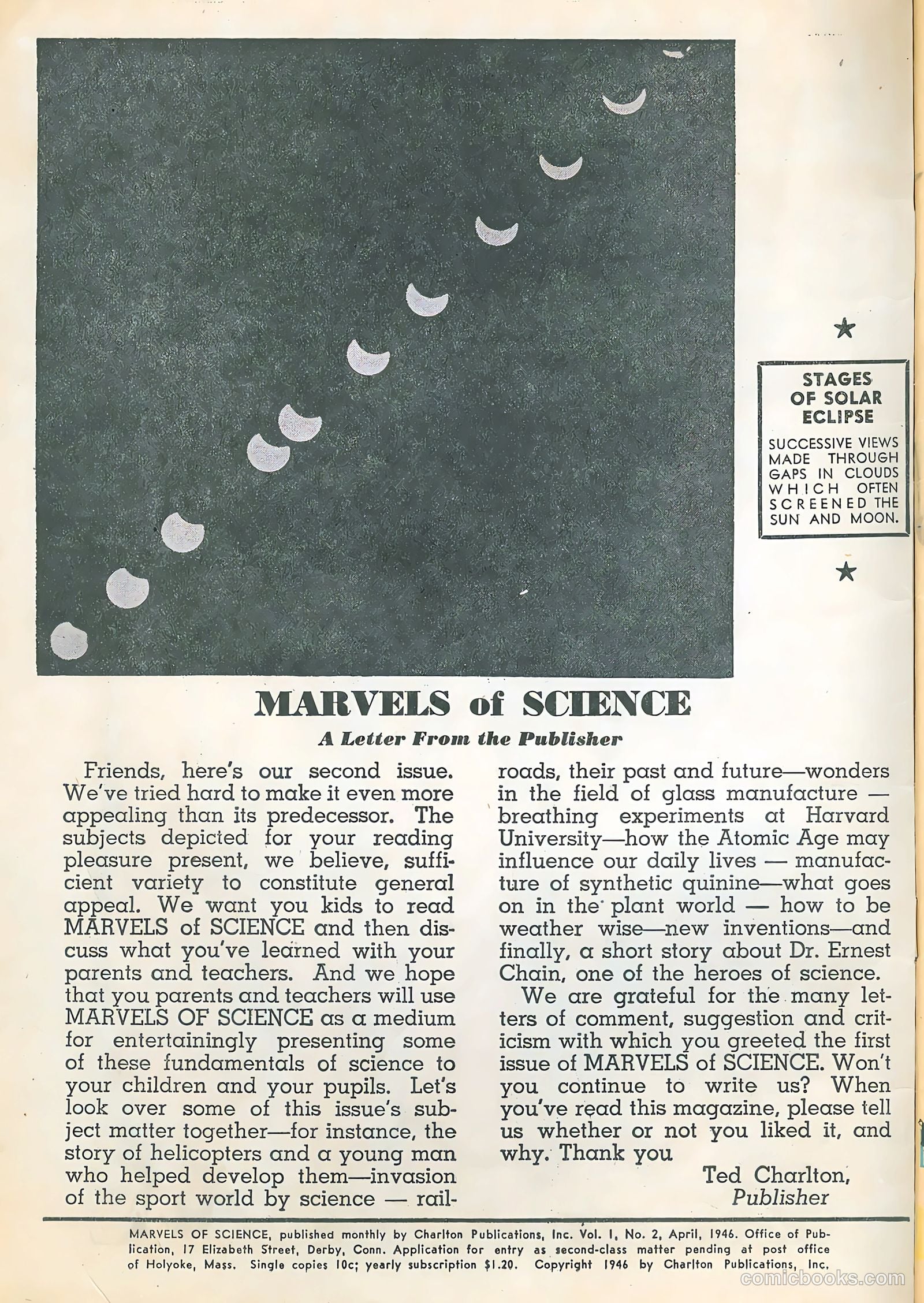 Marvels of Science #2 (1946) — page 2 of 52