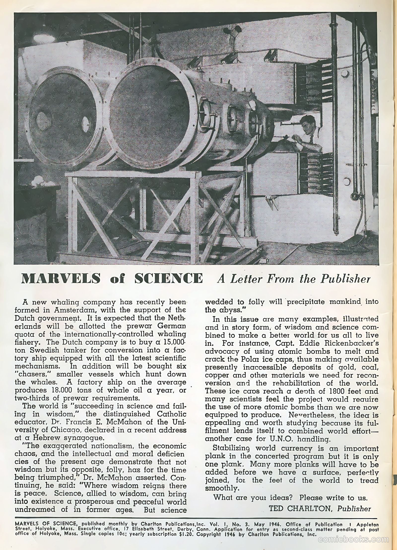 Marvels of Science #3 (1946) — page 2 of 52