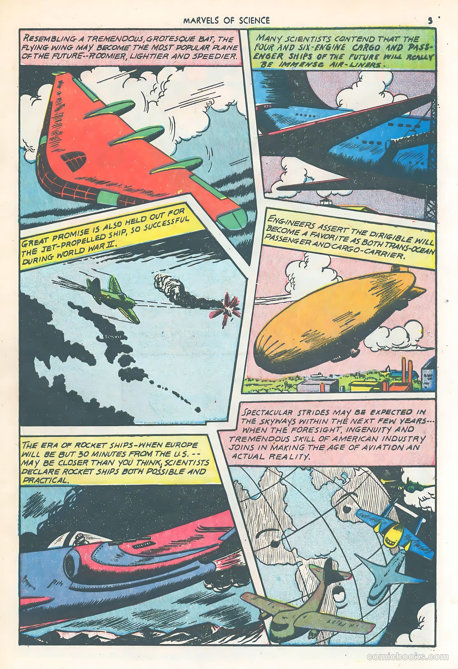 Marvels of Science #3 (1946) — page 7 of 52