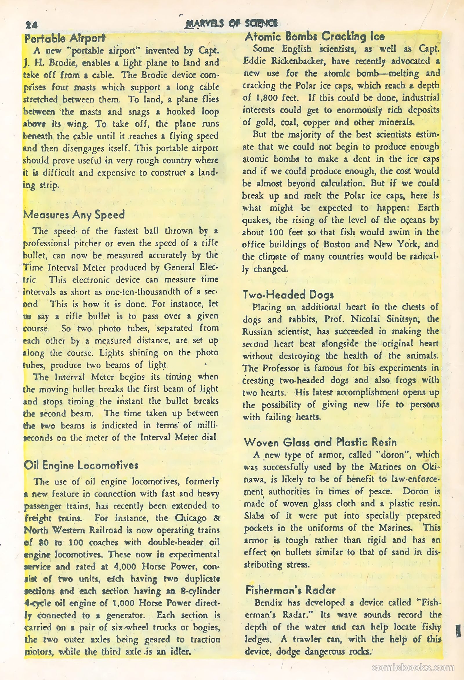 Marvels of Science #3 (1946) — page 26 of 52