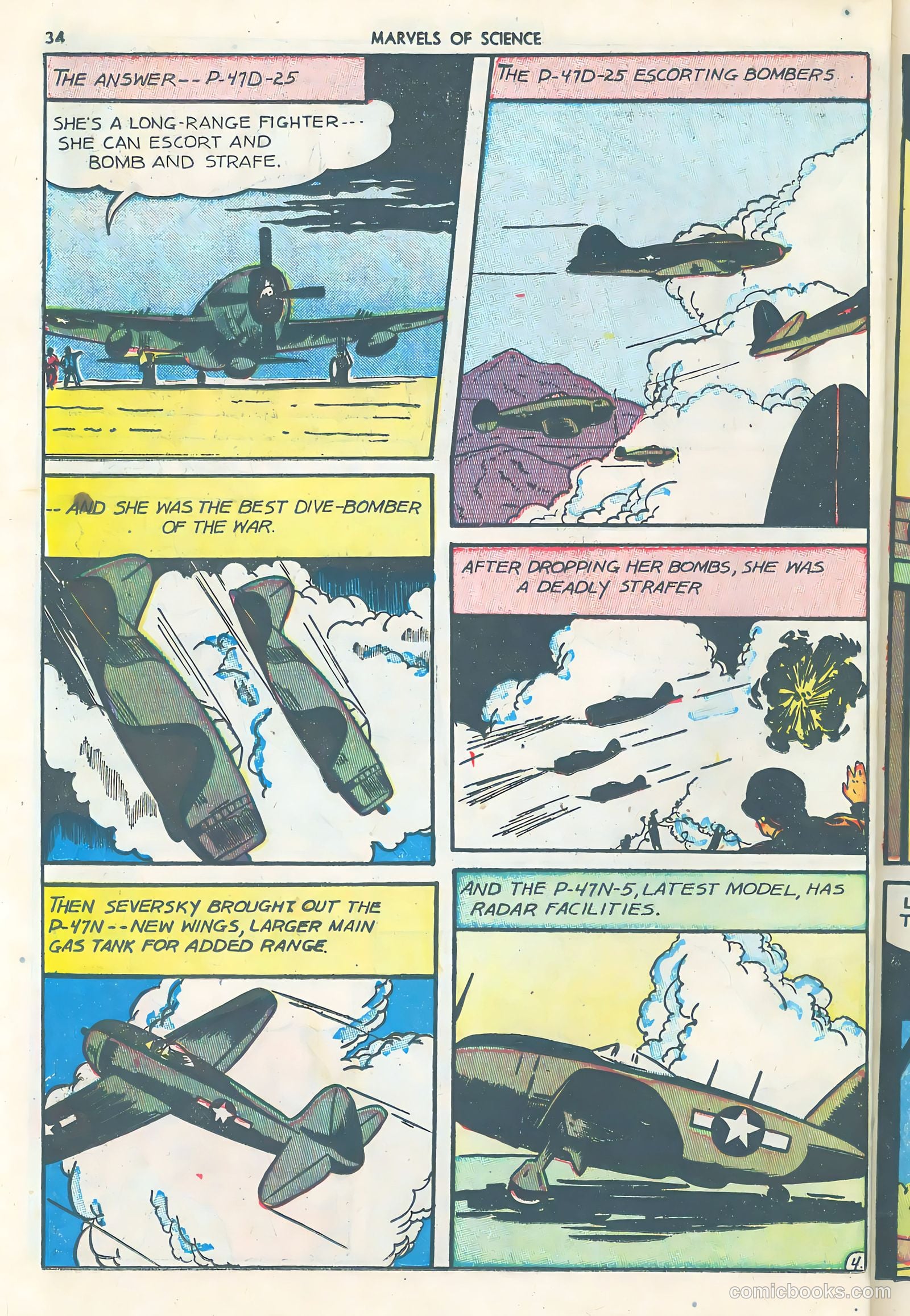 Marvels of Science #4 (1946) — page 36 of 52