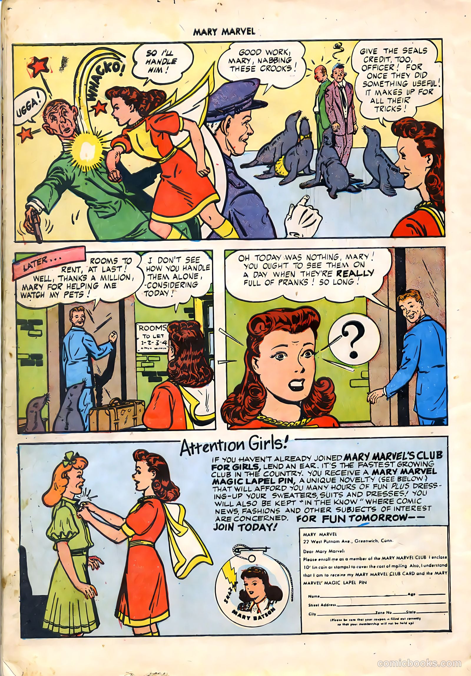 Mary Marvel #4 (1946) — page 34 of 36