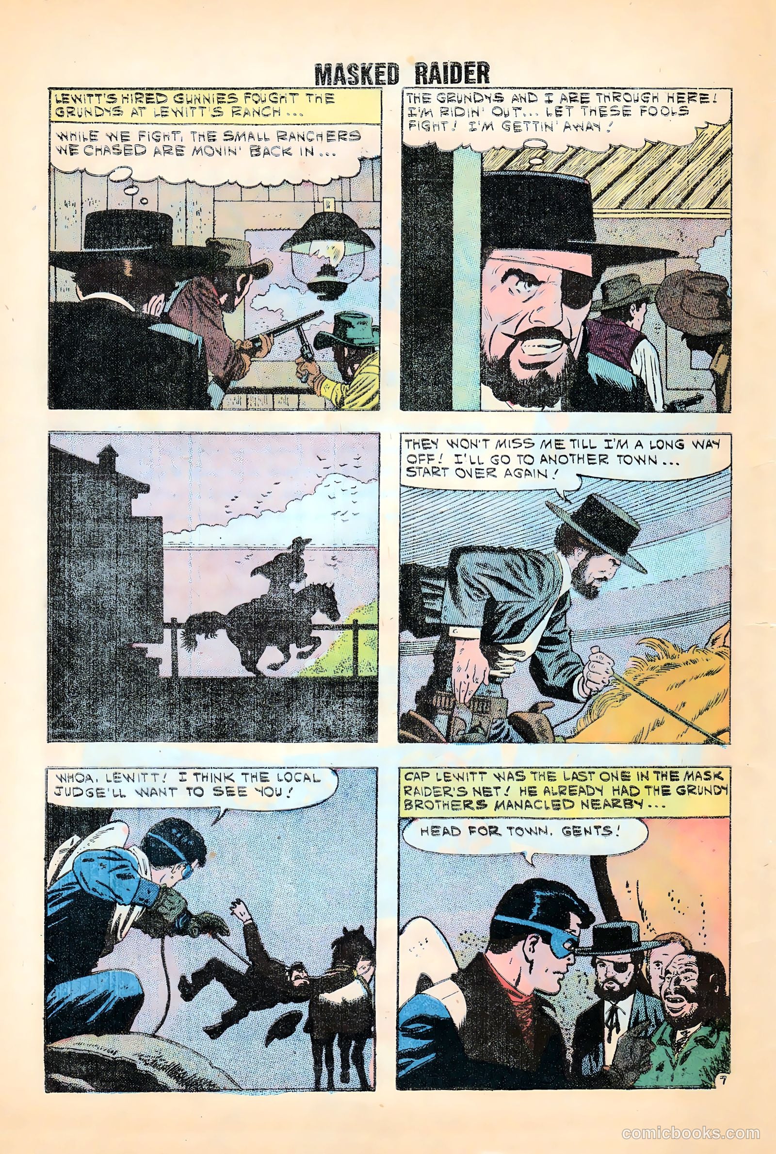 Masked Raider #10 (1961) — page 32 of 36