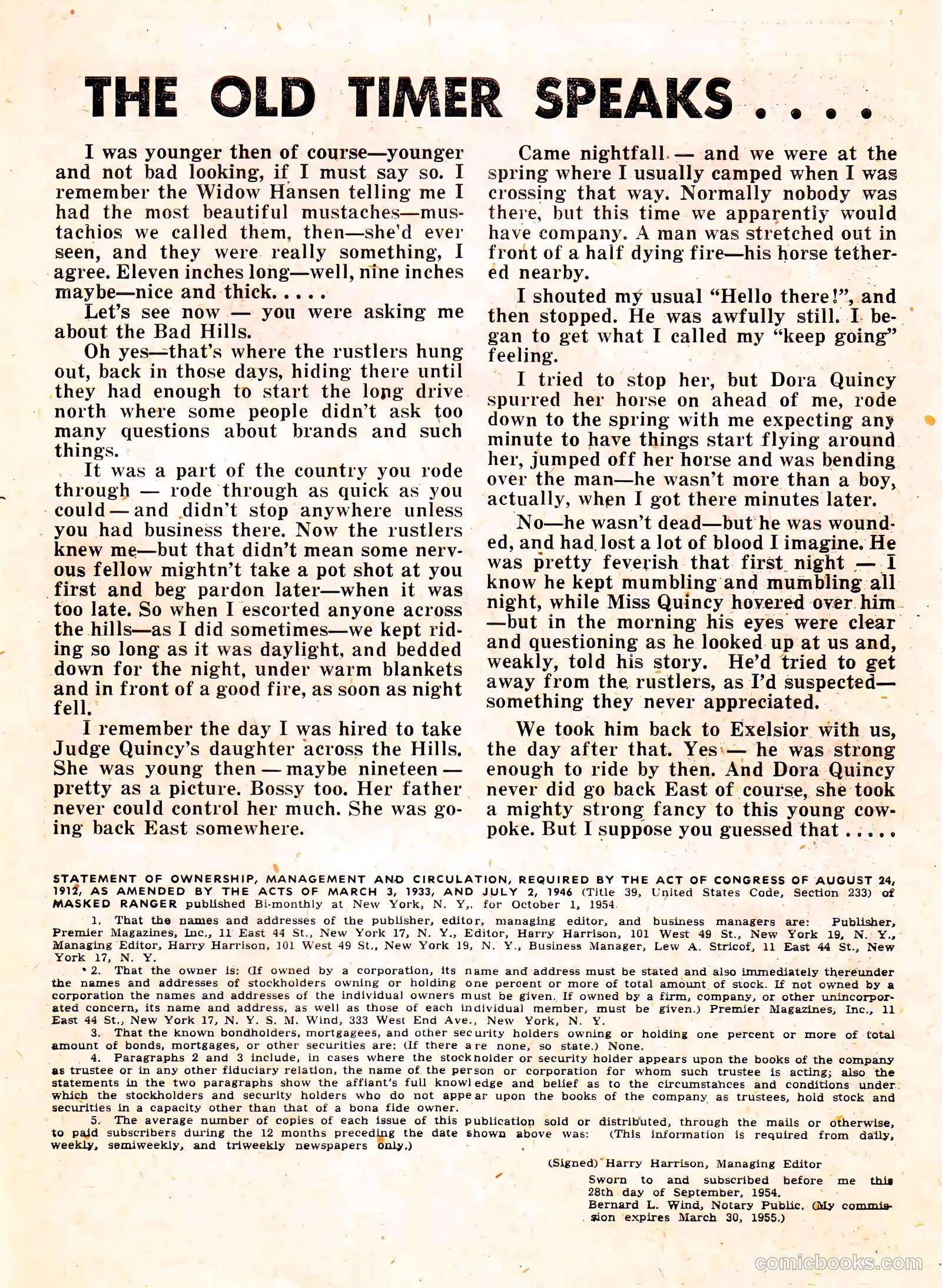 Masked Ranger #7 (1955) — page 27 of 36