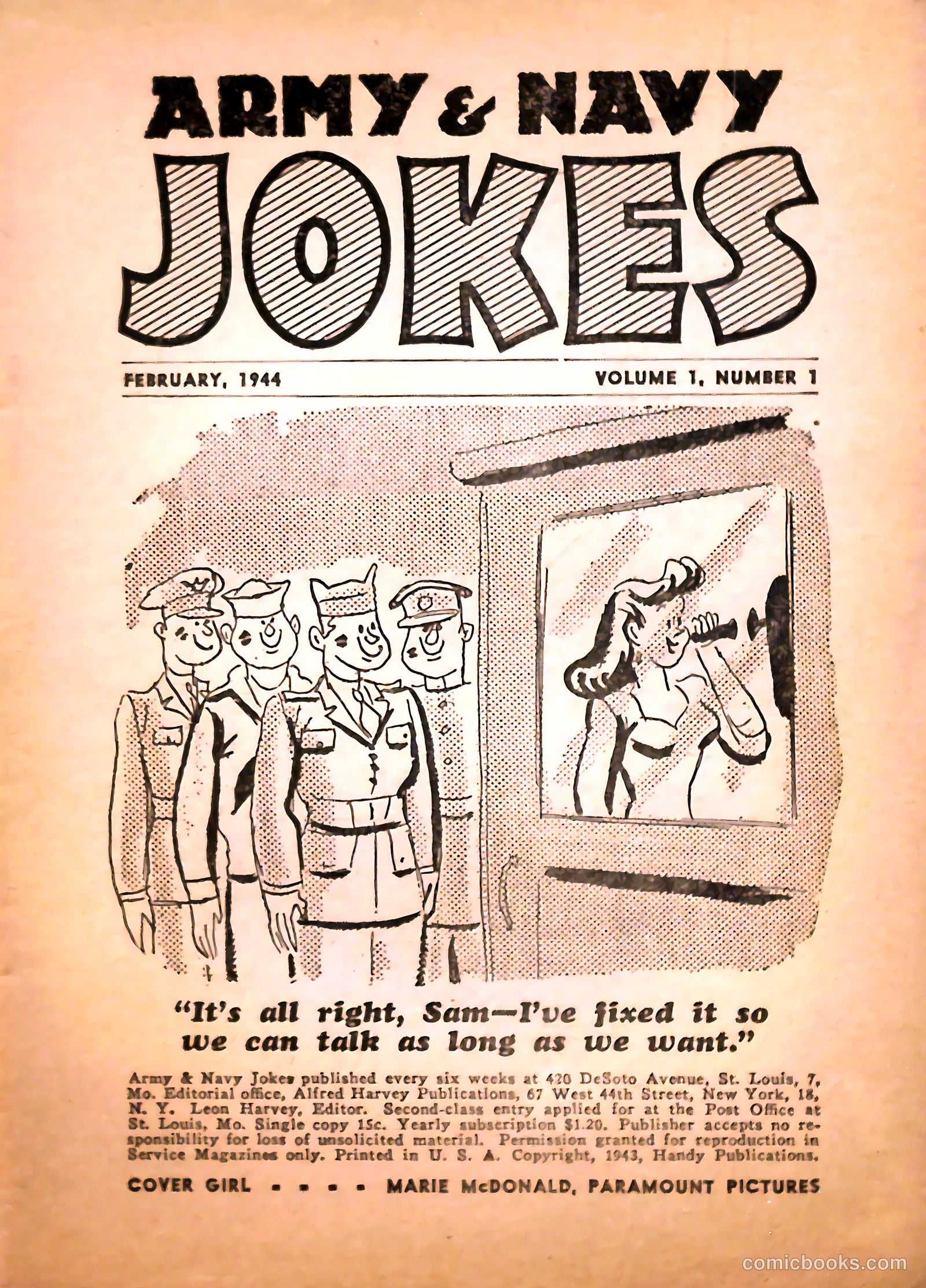 Army and Navy Comics #1 (1941) — page 3 of 68