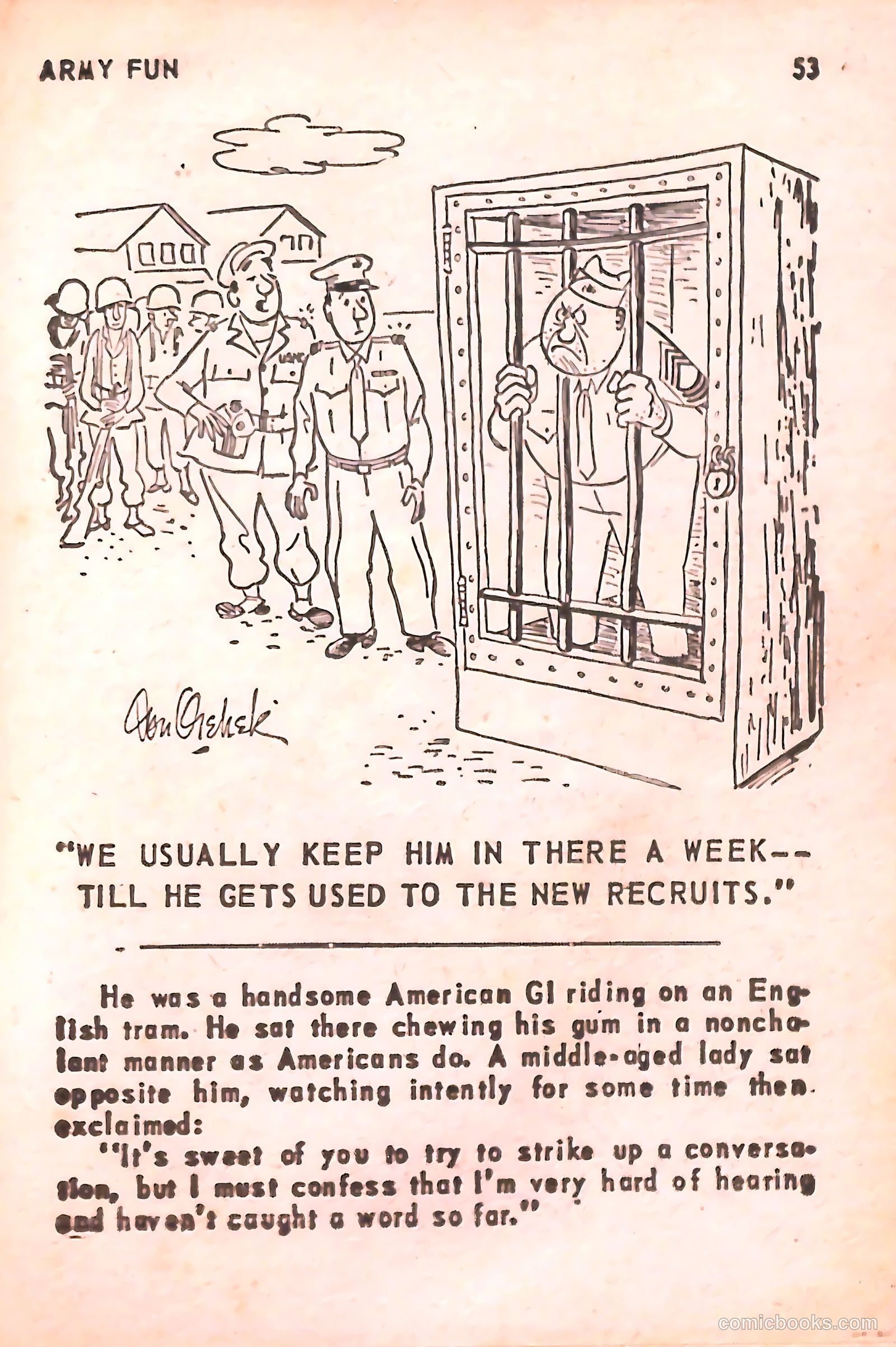 Army Fun #1 (1973) — page 54 of 99