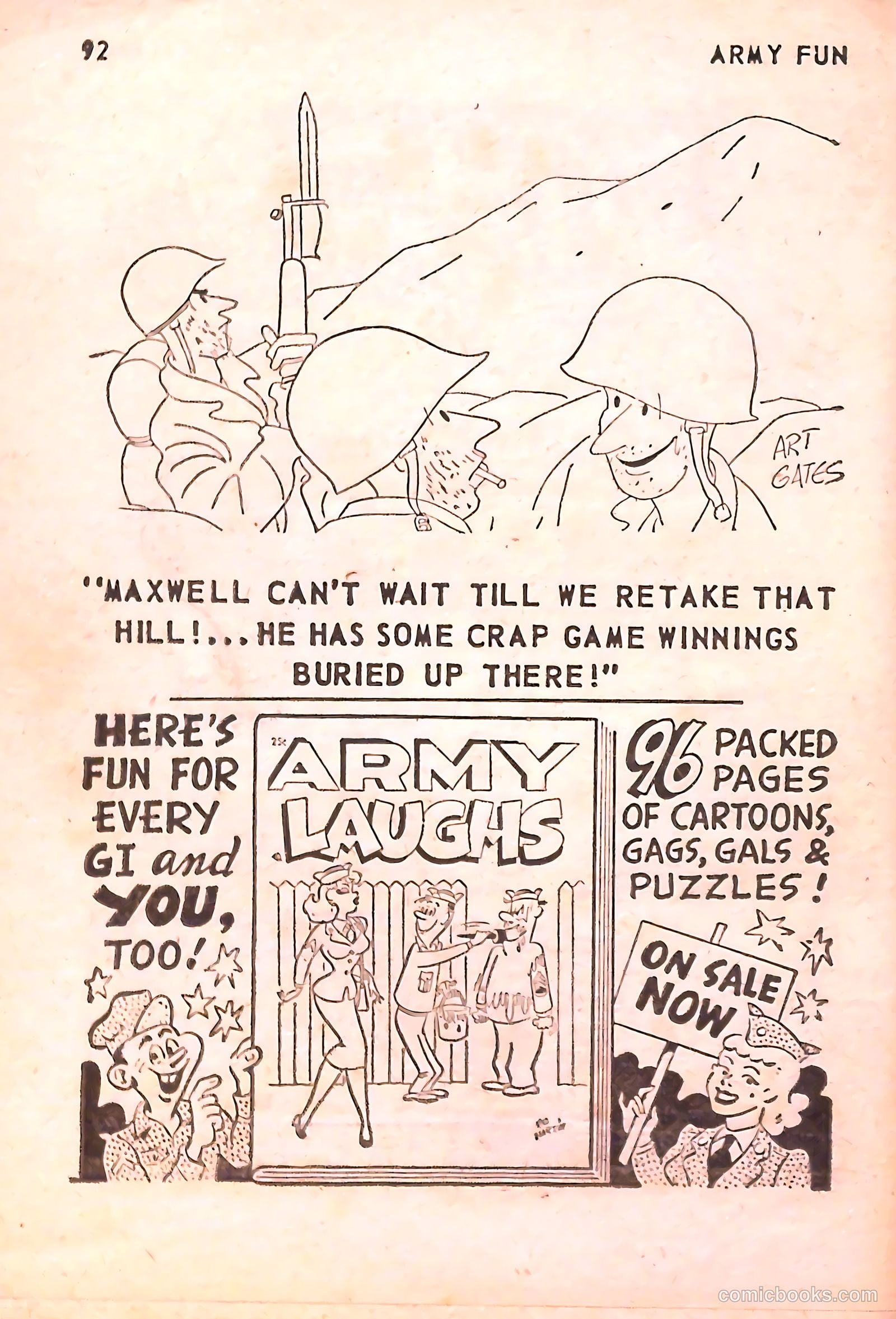 Army Fun #1 (1973) — page 93 of 99