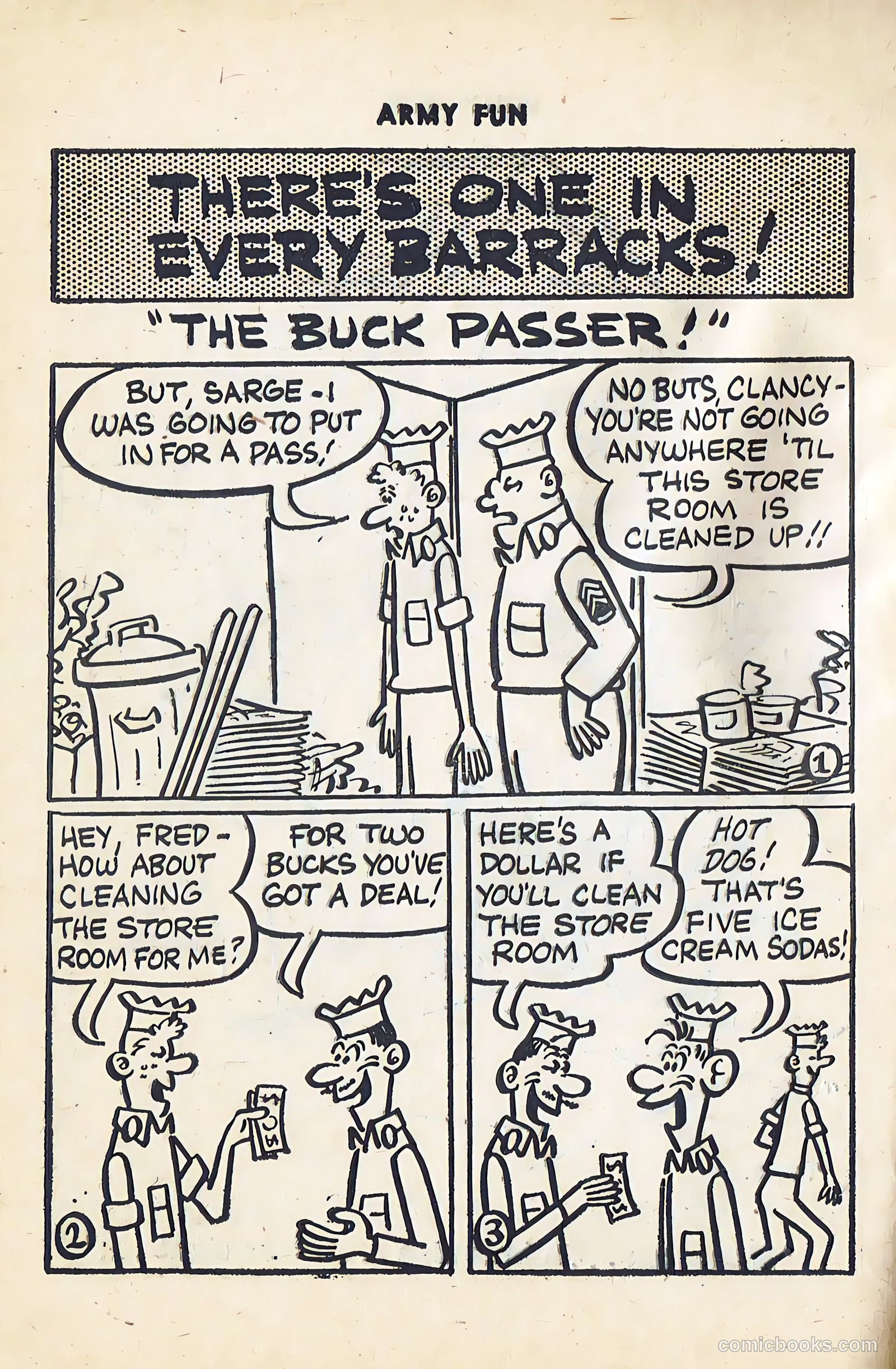 Army Fun #12 (1963) — page 36 of 100