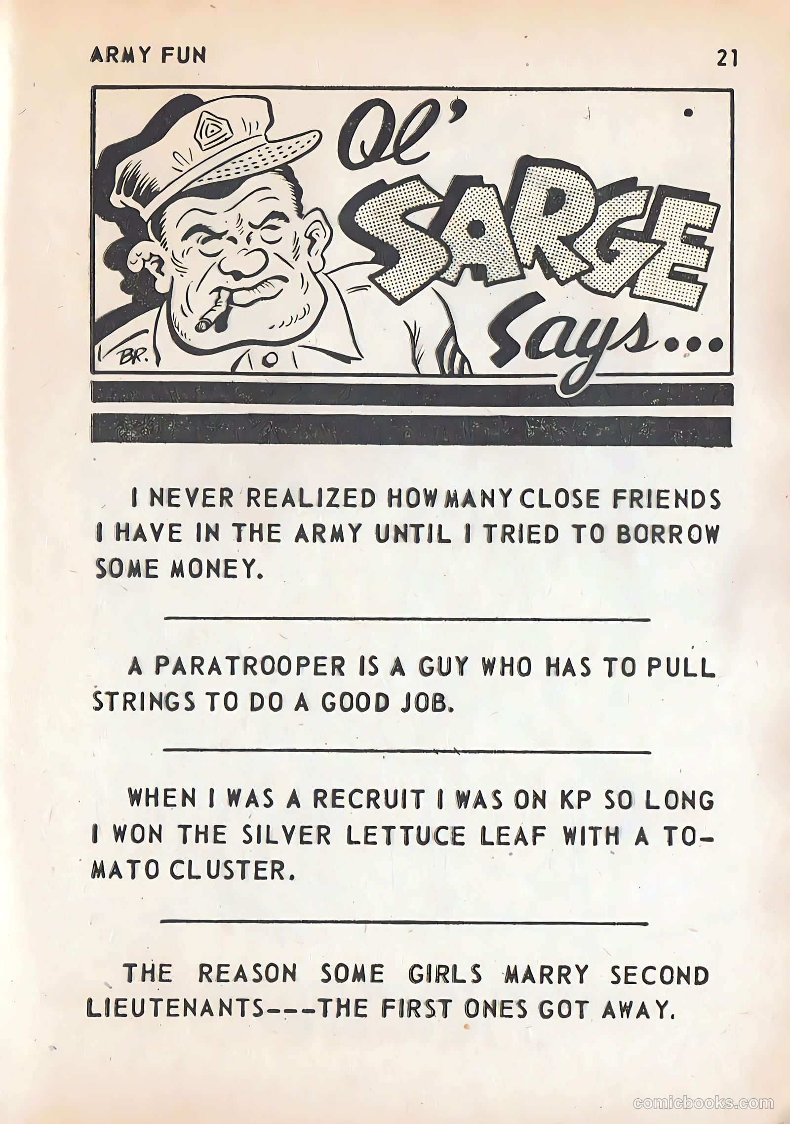 Army Fun #7 (1964) — page 23 of 99