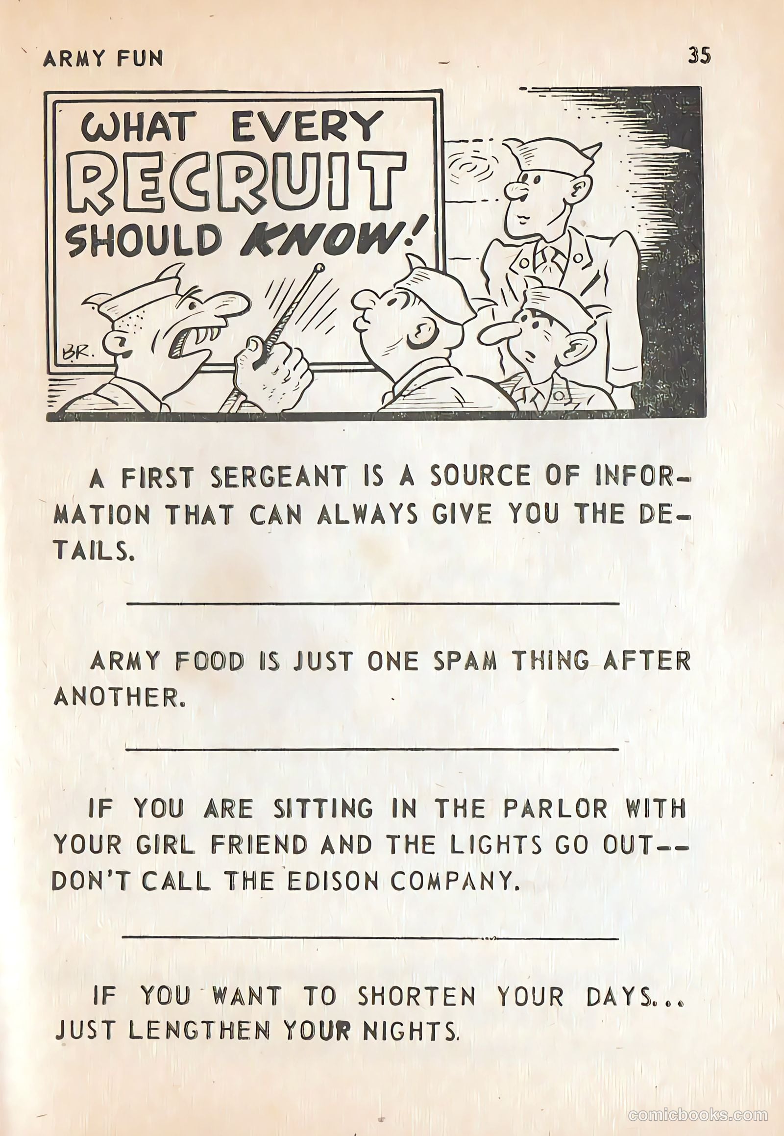 Army Fun #7 (1964) — page 37 of 99