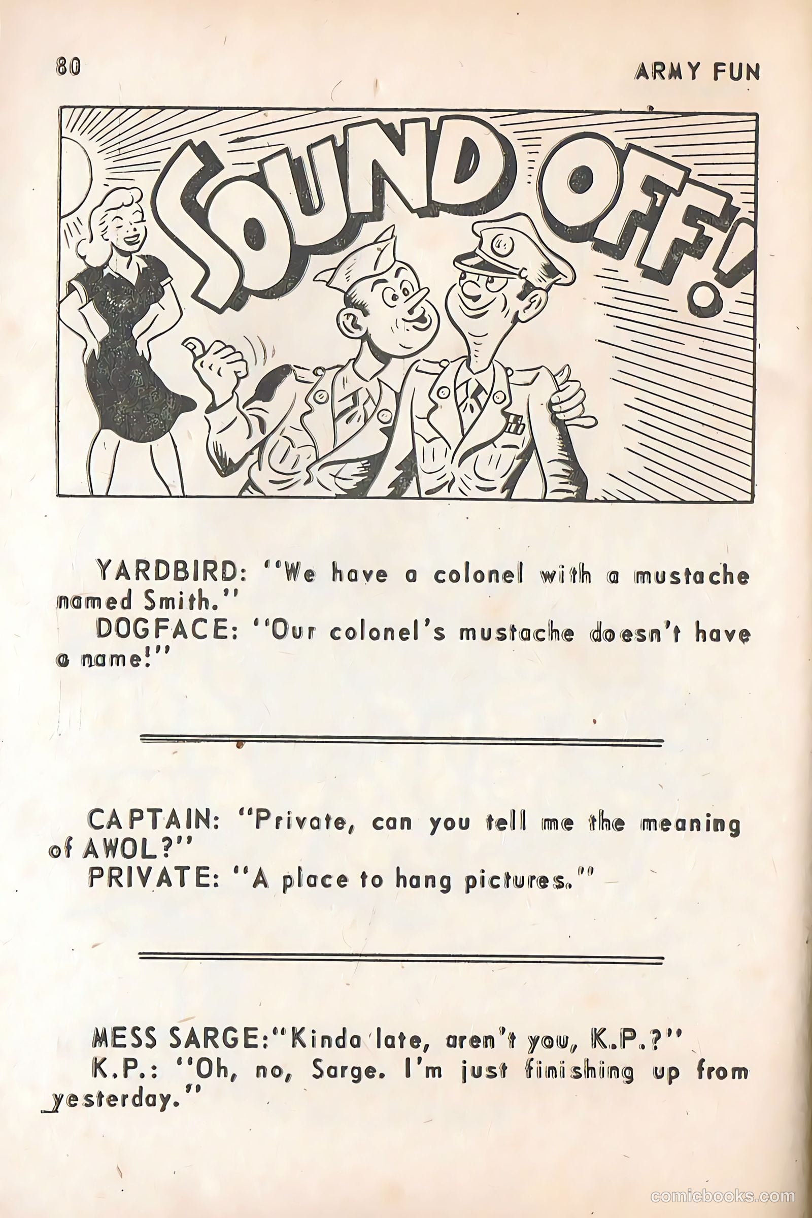 Army Fun #7 (1964) — page 81 of 99