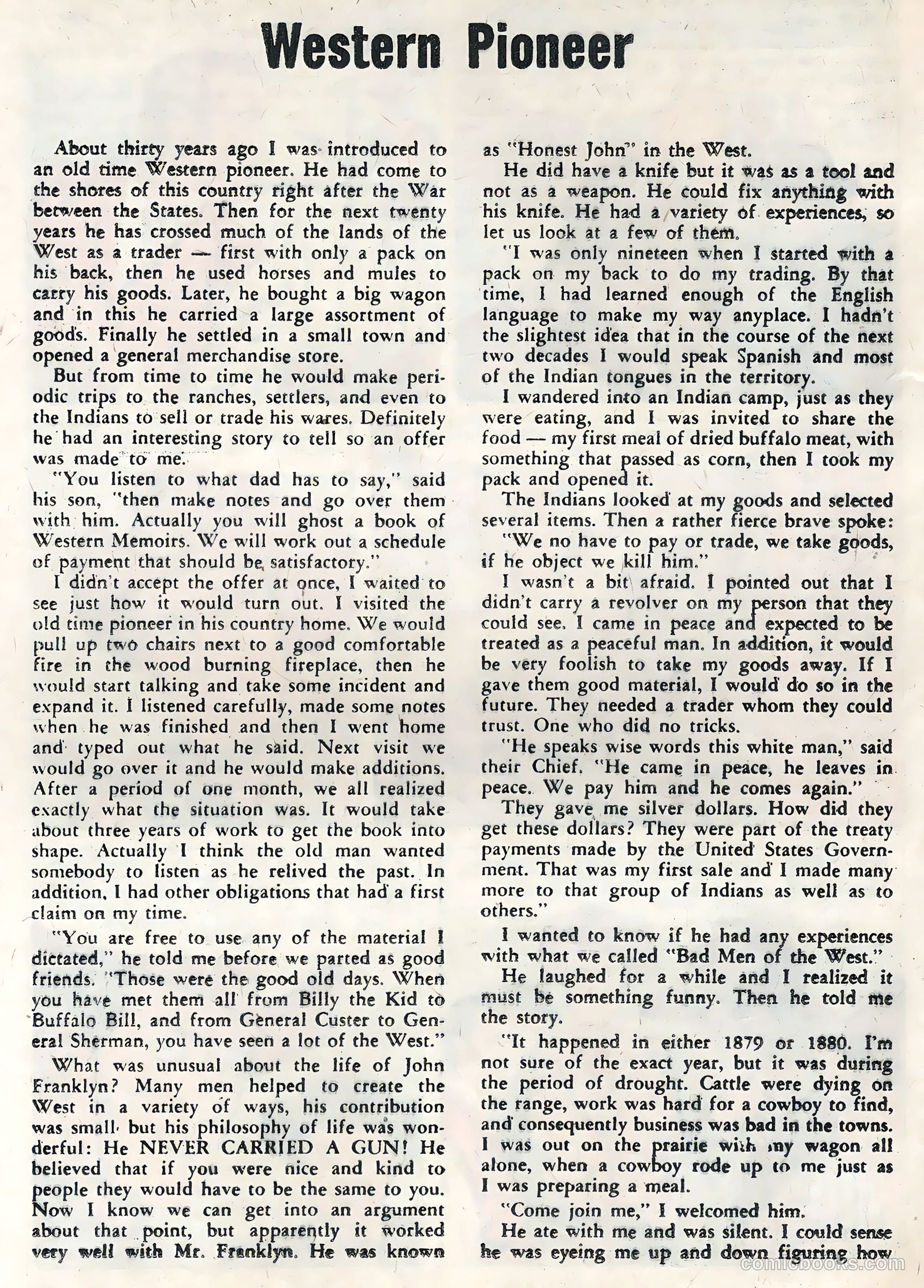 Maverick Marshal #1 (1958) — page 20 of 36