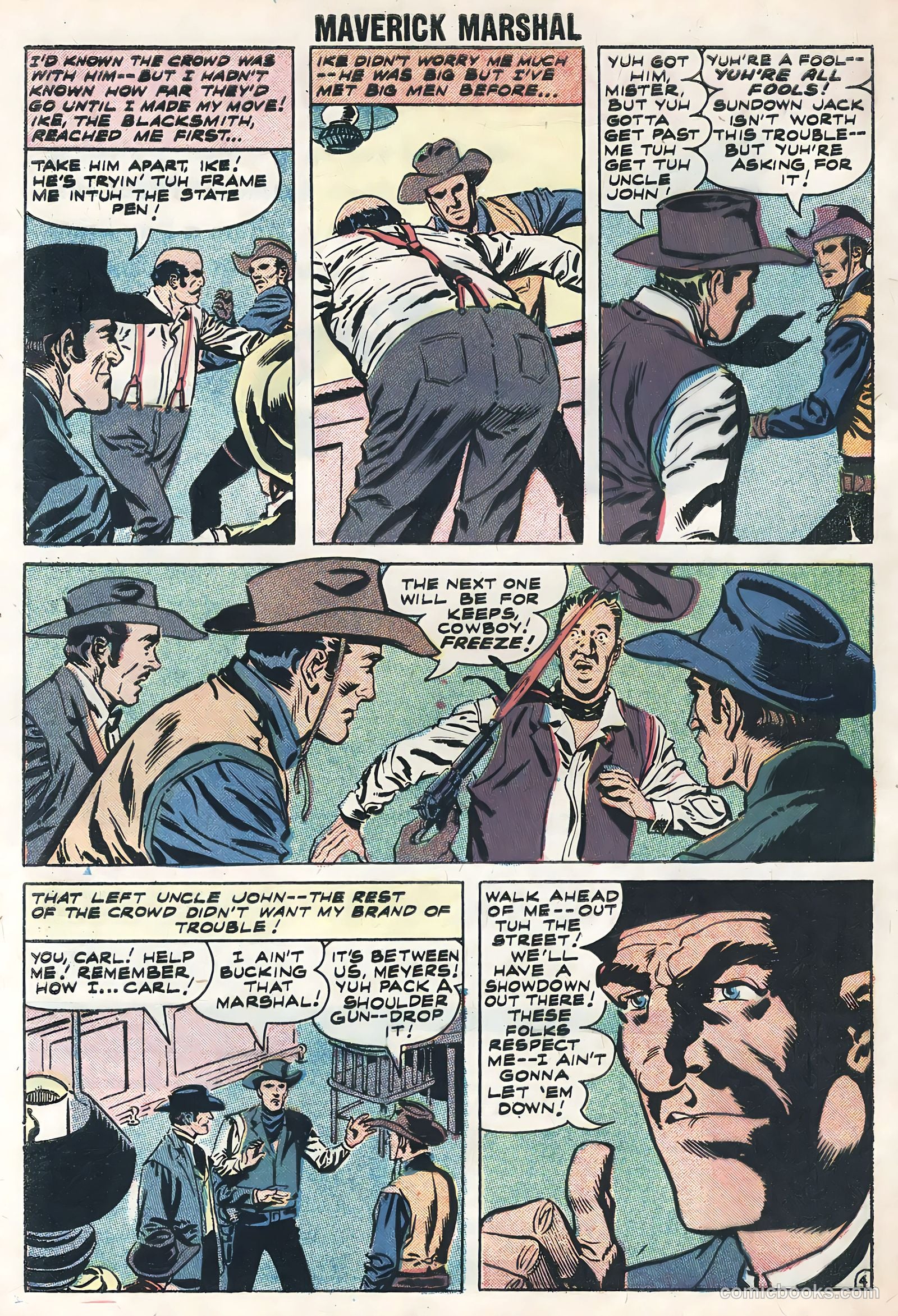 Maverick Marshal #1 (1958) — page 32 of 36