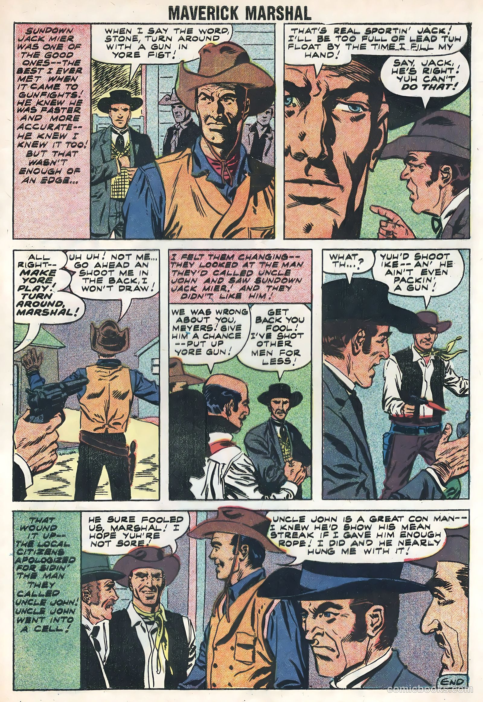 Maverick Marshal #1 (1958) — page 33 of 36