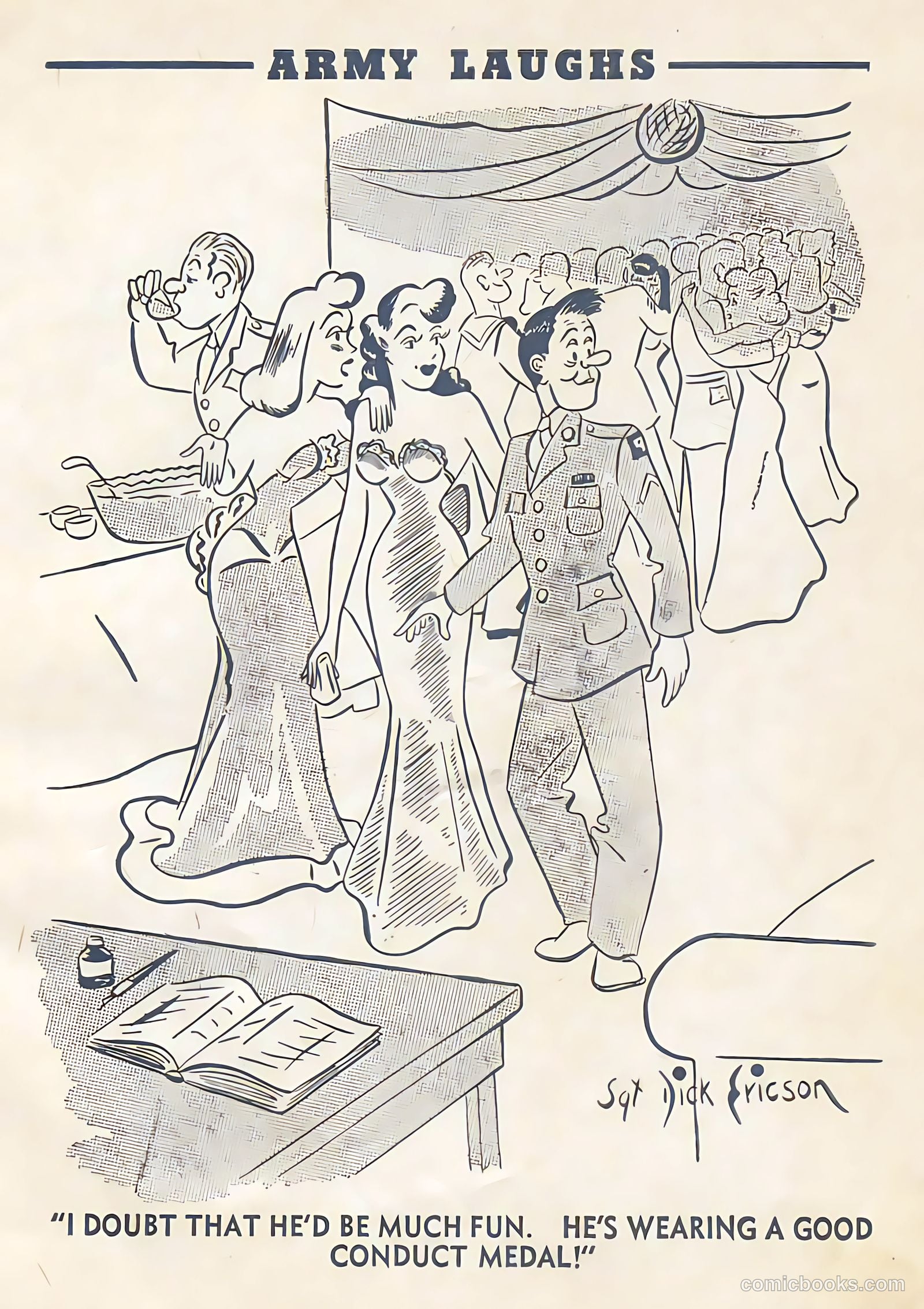 Army Laughs #1 (1957) — page 9 of 64