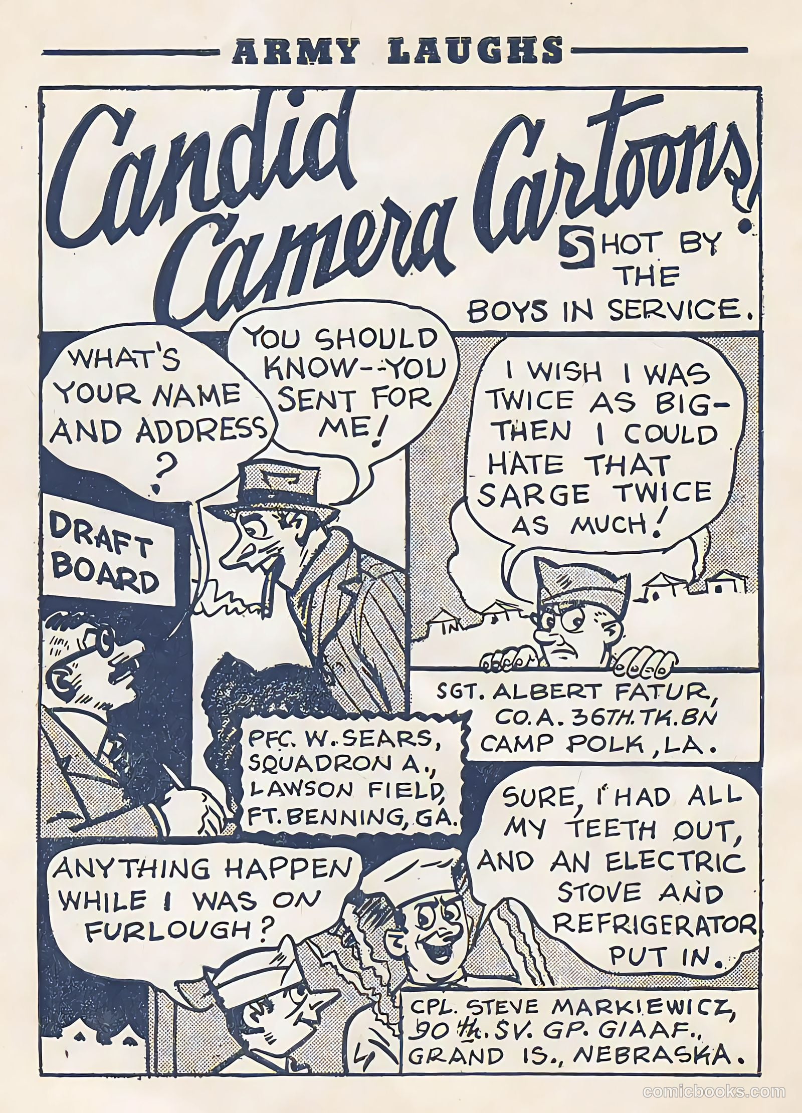 Army Laughs #1 (1957) — page 34 of 64