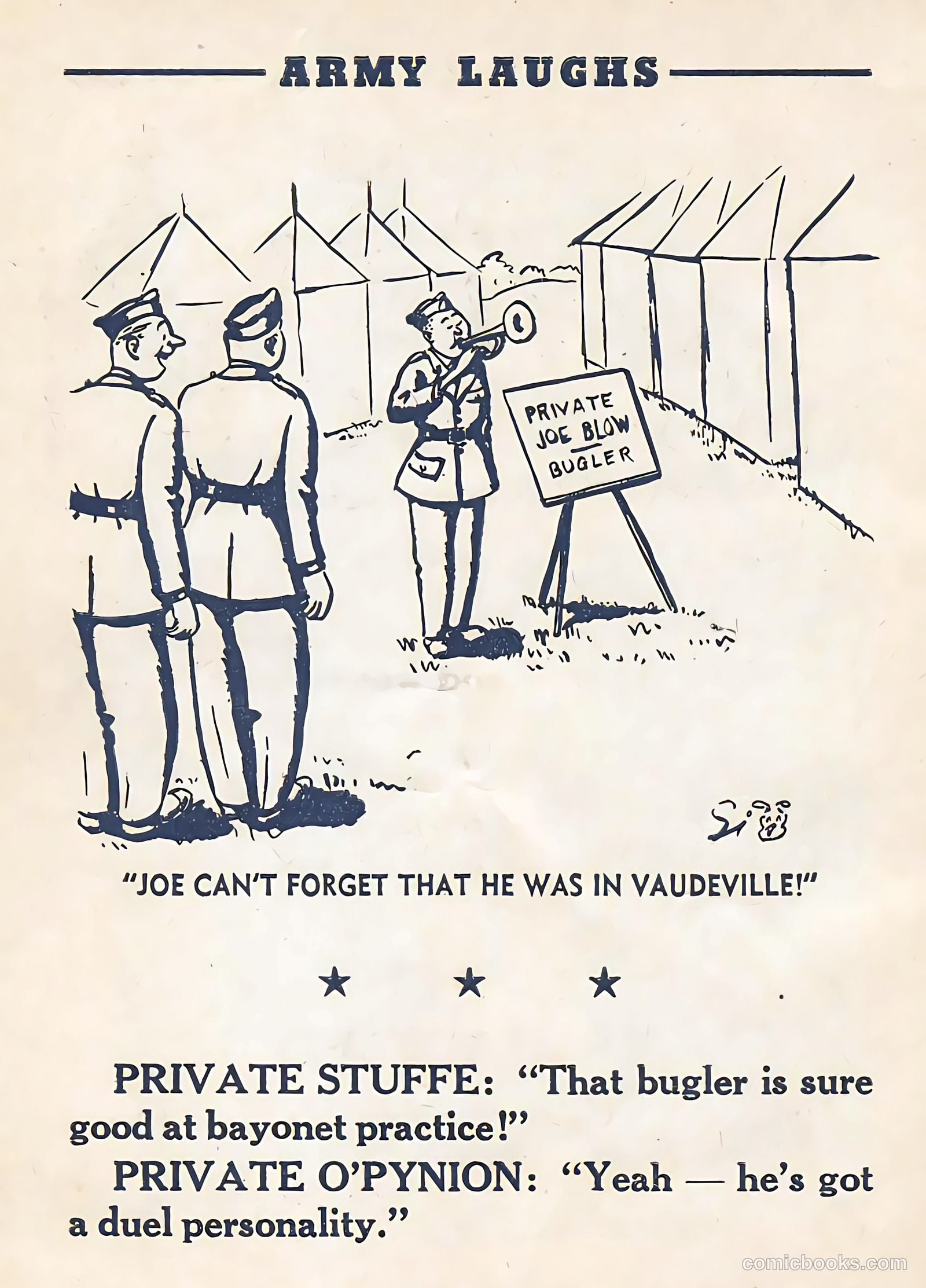 Army Laughs #1 (1957) — page 38 of 64