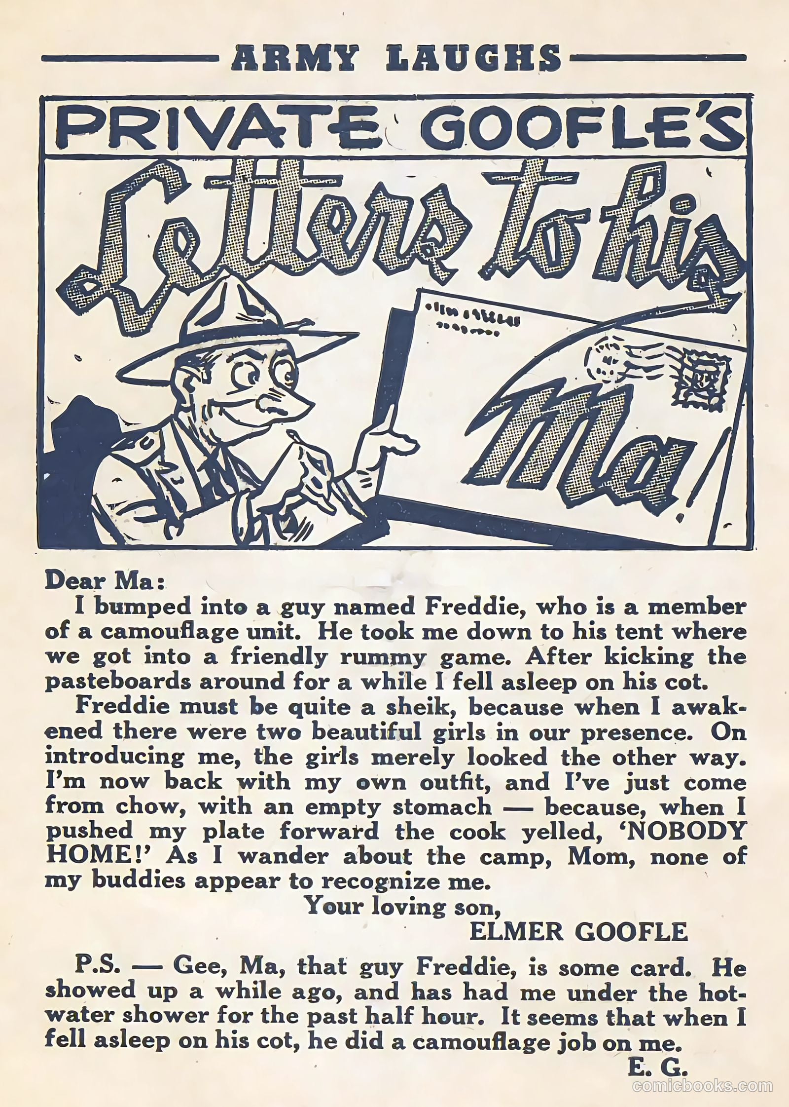 Army Laughs #1 (1957) — page 40 of 64