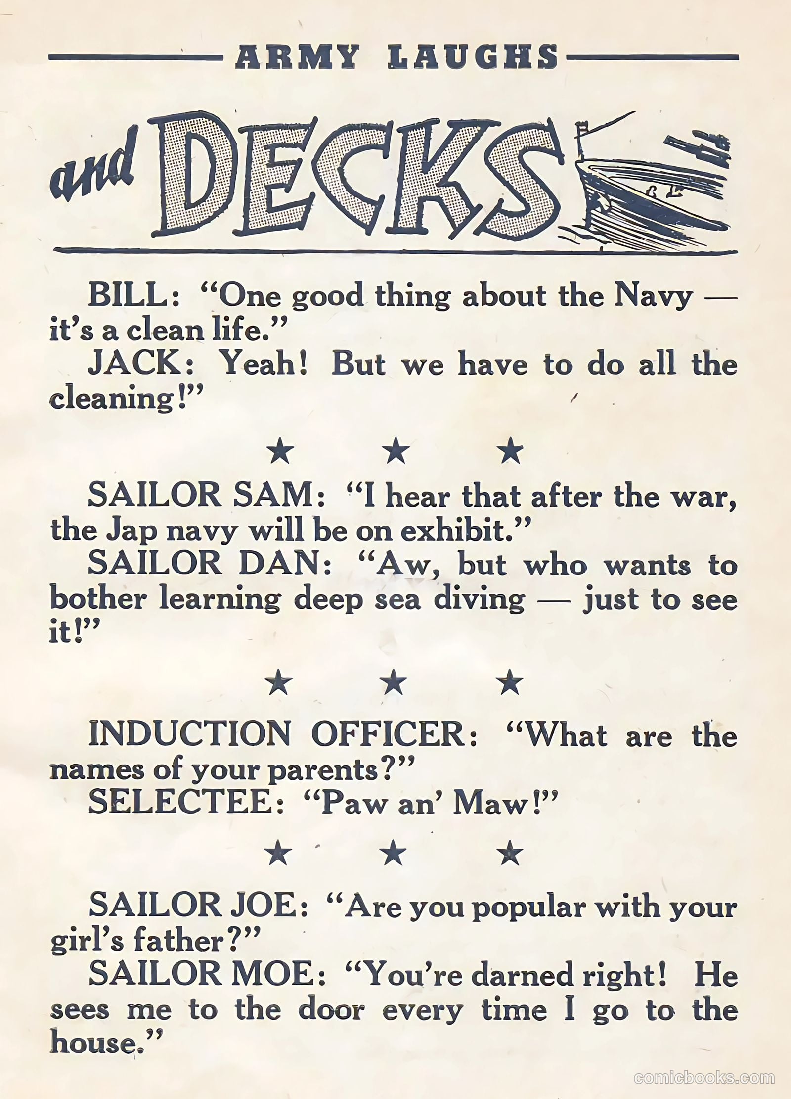 Army Laughs #1 (1957) — page 47 of 64