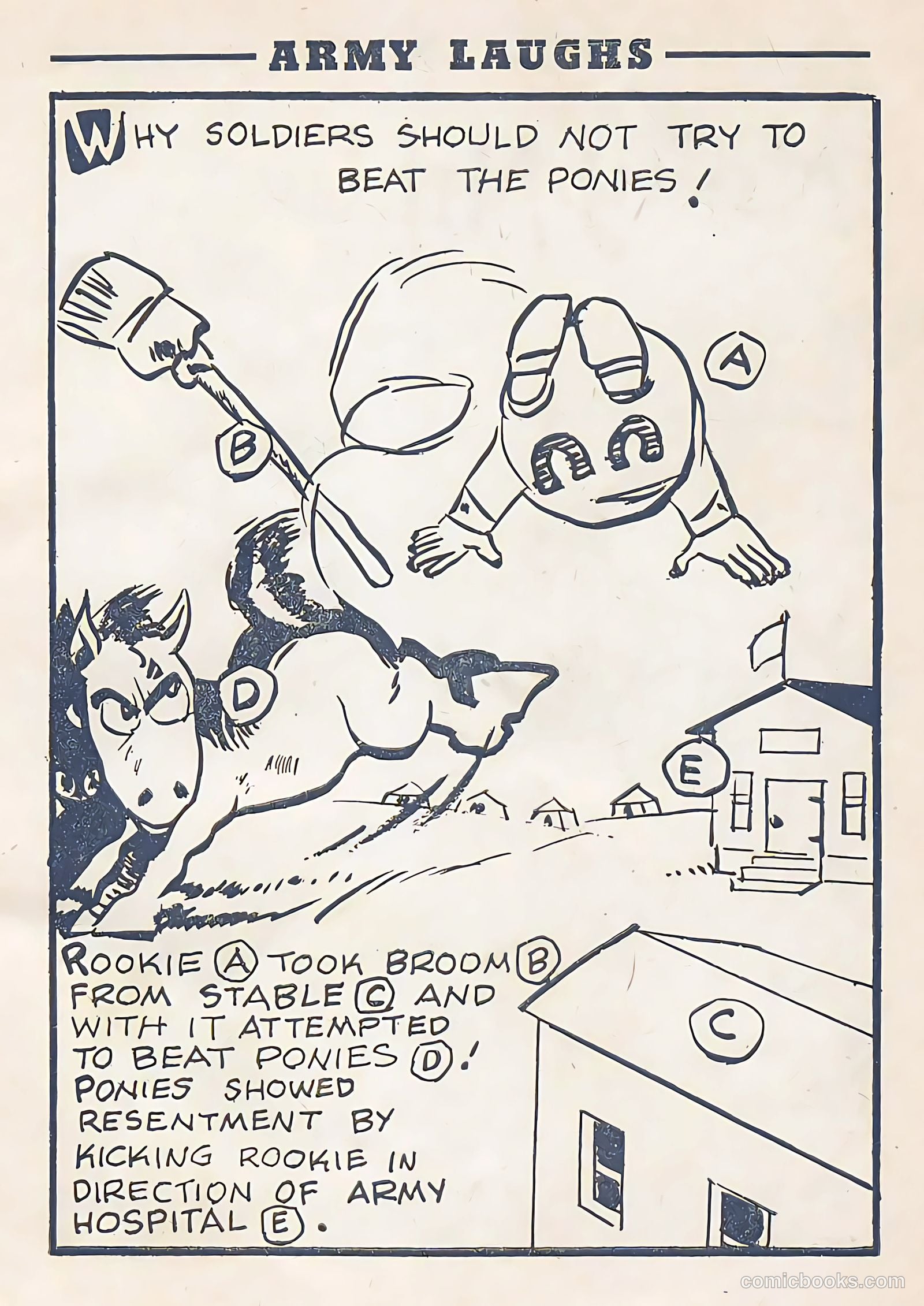 Army Laughs #1 (1957) — page 49 of 64