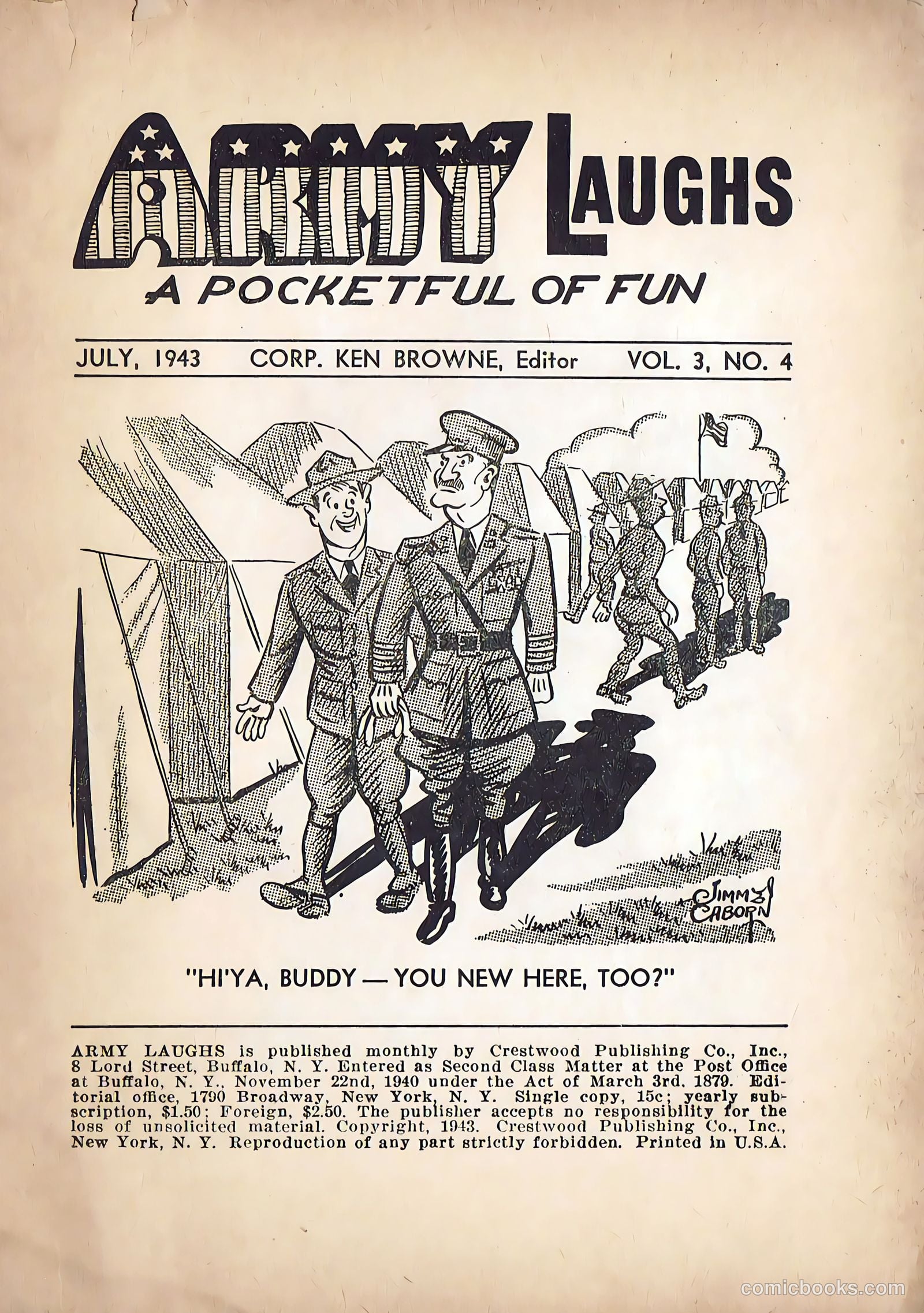 Army Laughs #4 (1940) — page 3 of 66