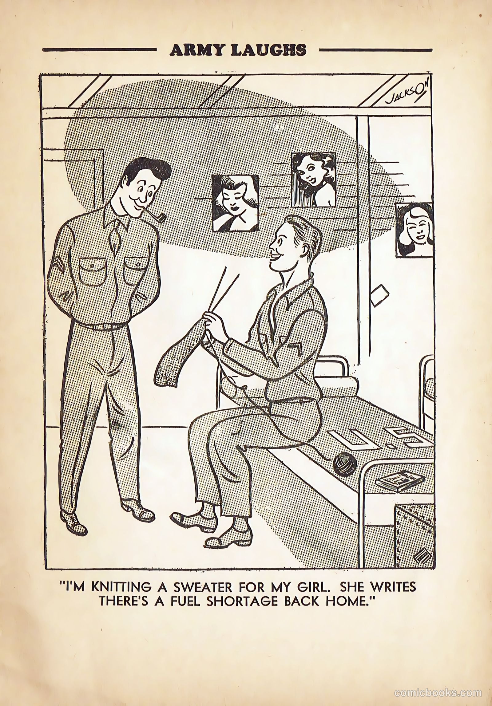 Army Laughs #4 (1940) — page 7 of 66