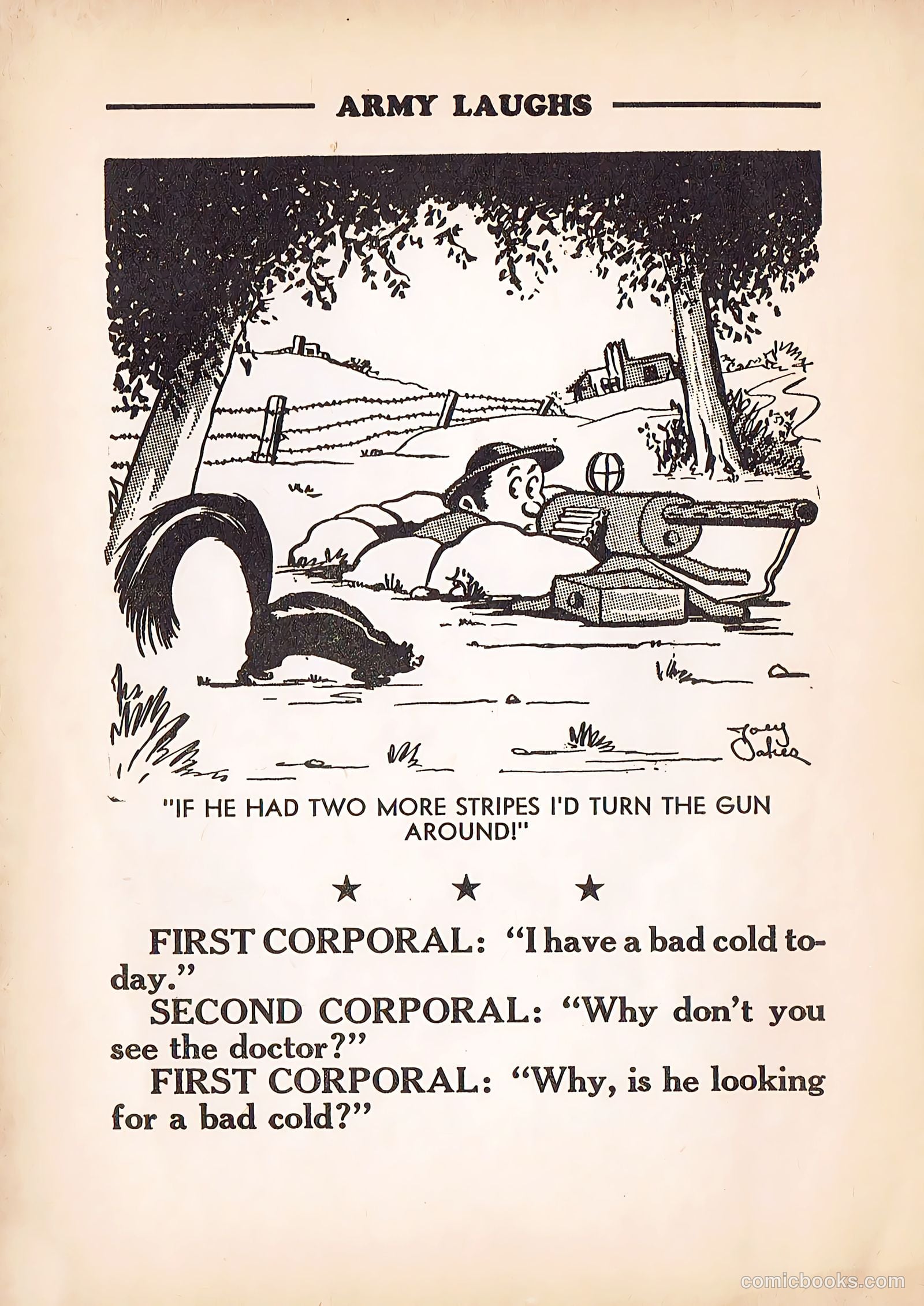 Army Laughs #4 (1940) — page 32 of 66