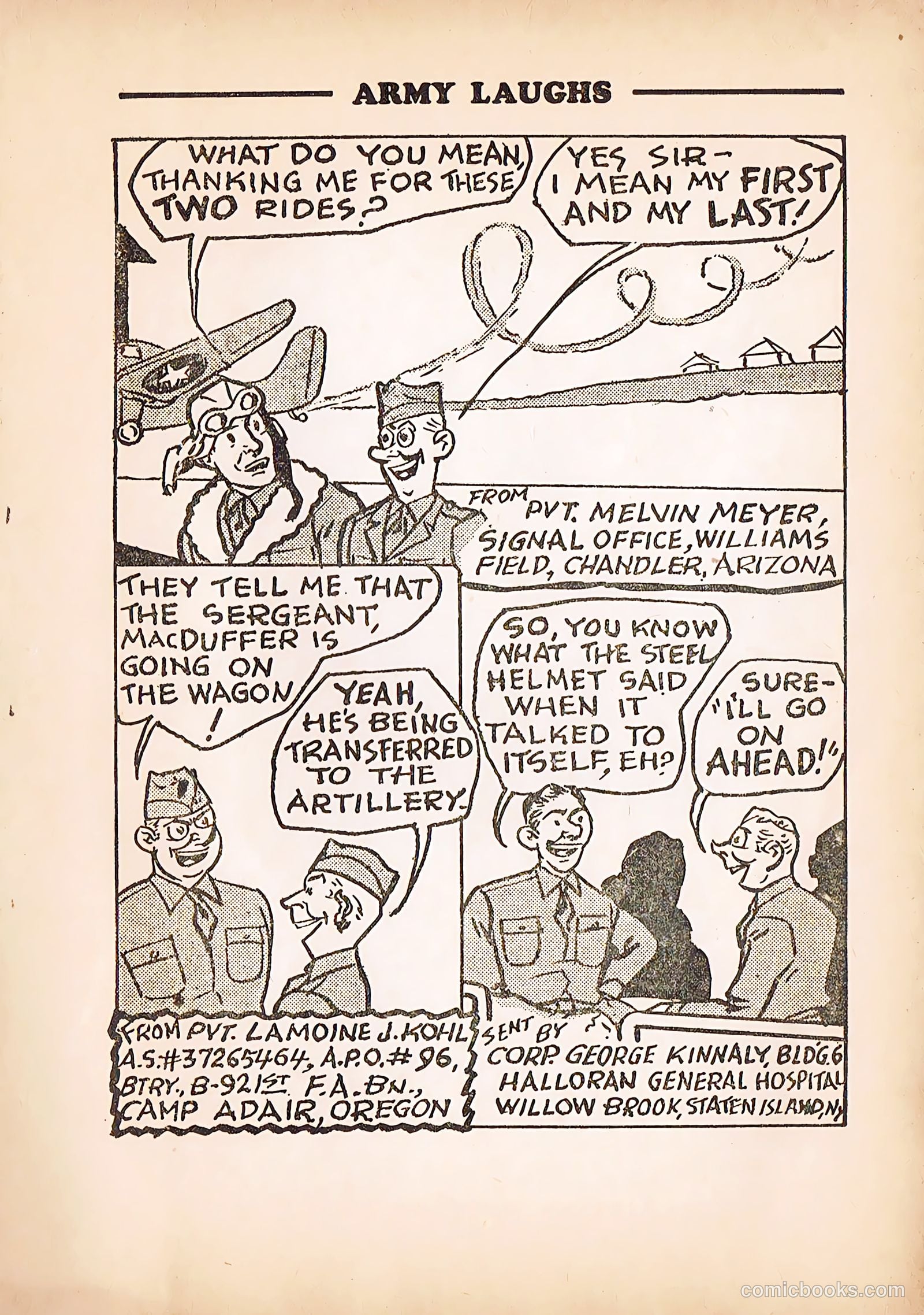 Army Laughs #4 (1940) — page 38 of 66