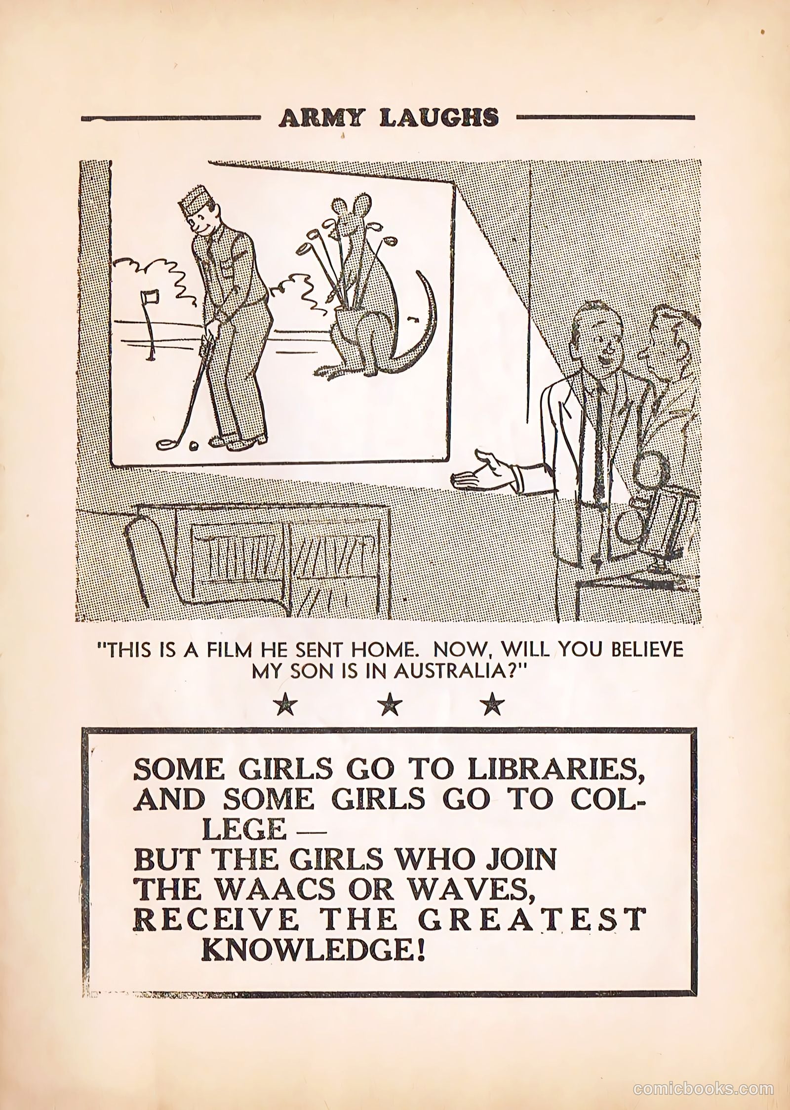 Army Laughs #4 (1940) — page 42 of 66