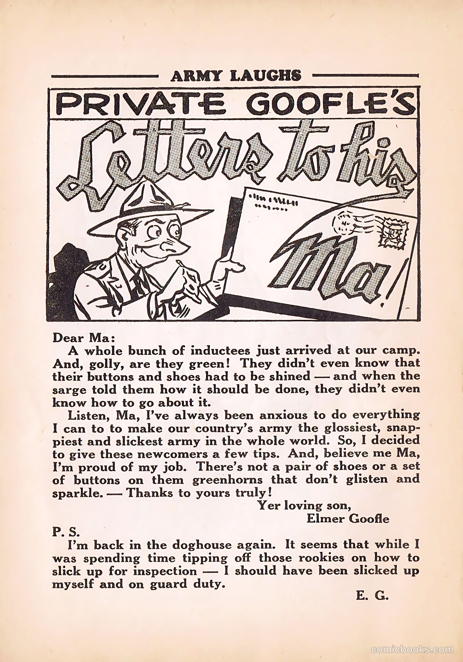 Army Laughs #4 (1940) — page 43 of 66