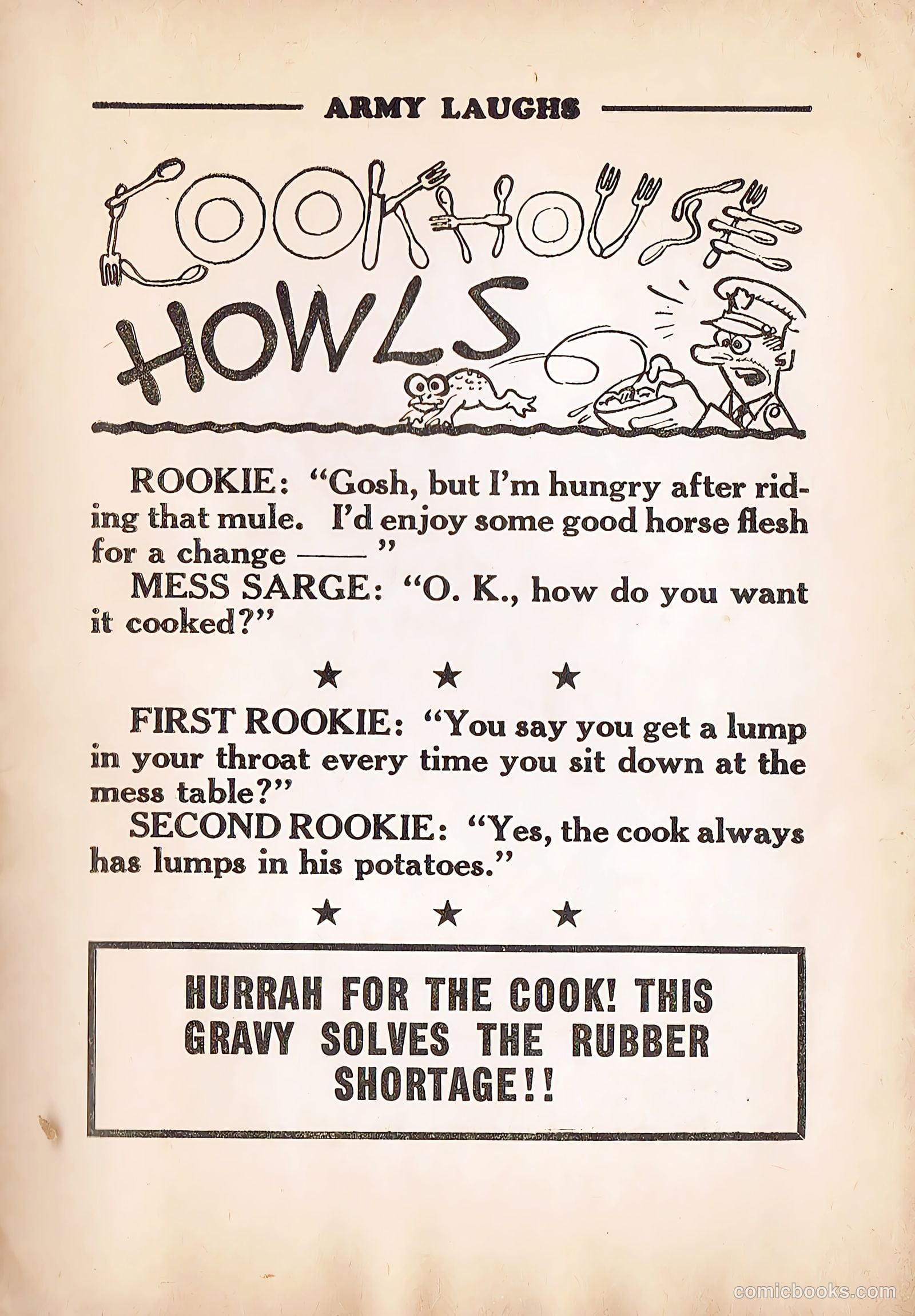 Army Laughs #4 (1940) — page 59 of 66