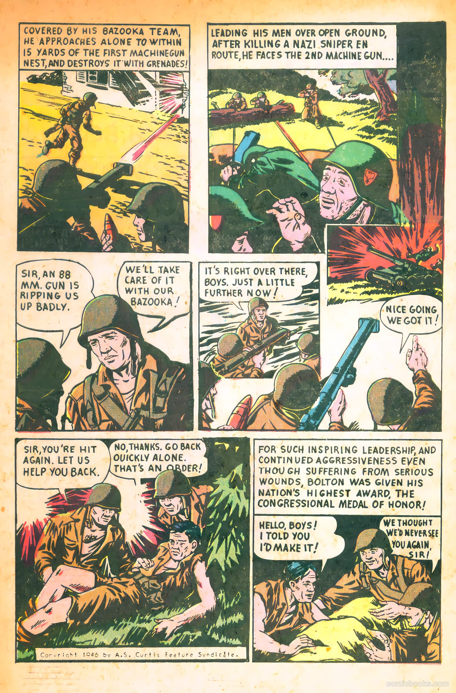 Medal of Honor Comics #1 (1946) — page 33 of 34