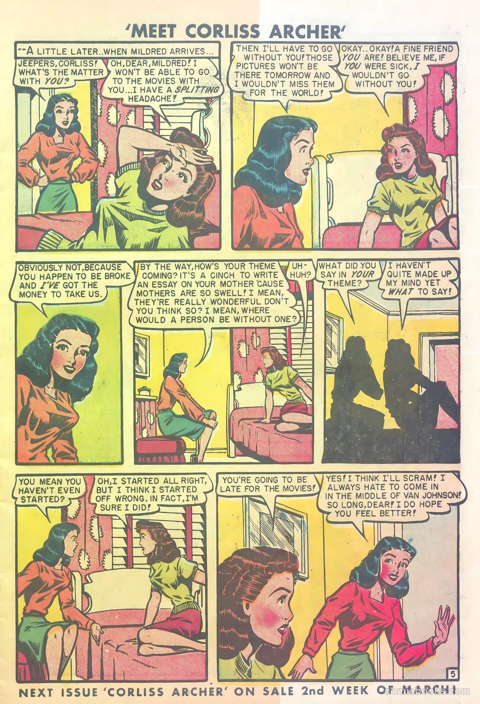 Meet Corliss Archer #1 (1948) — page 7 of 36