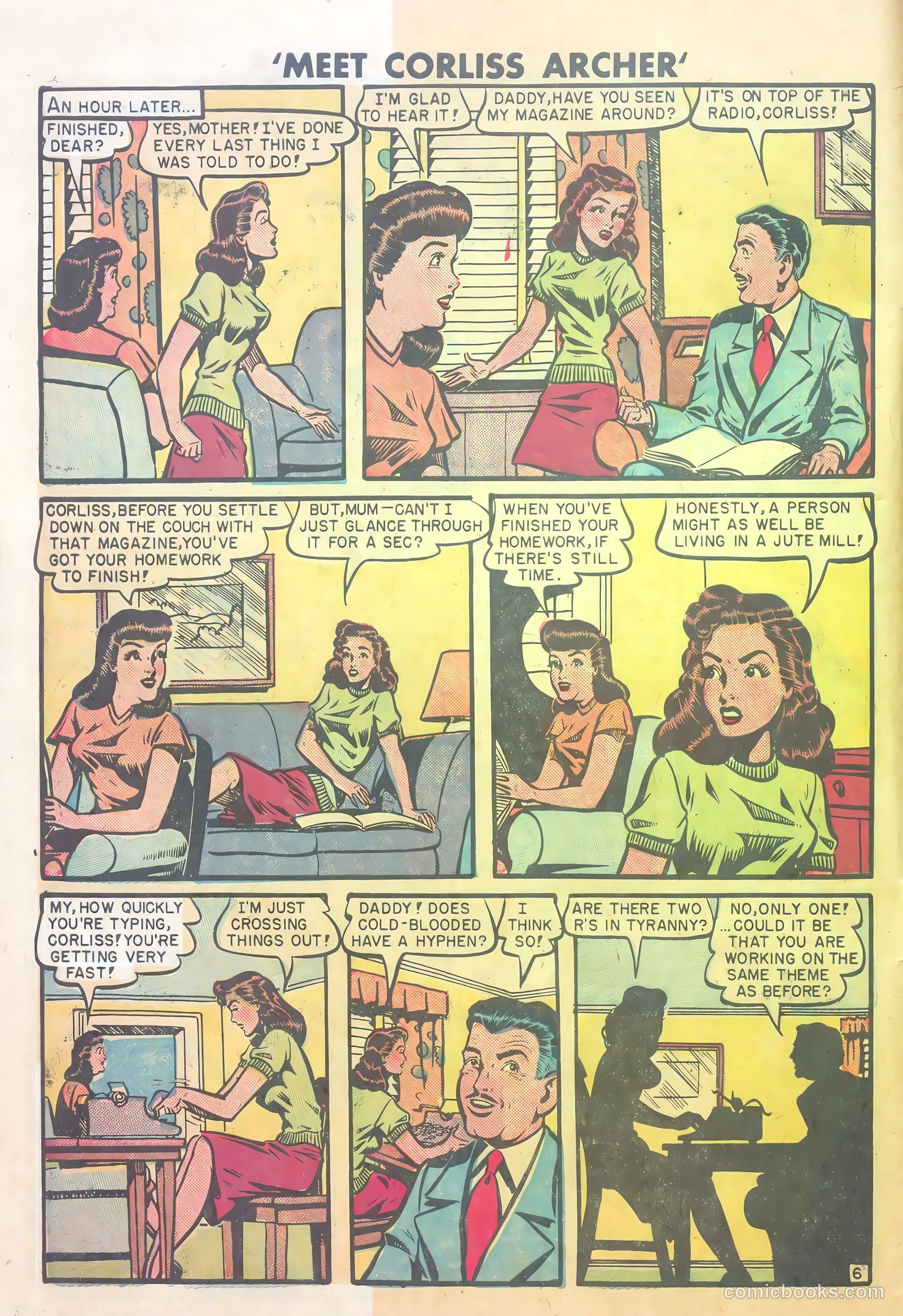 Meet Corliss Archer #1 (1948) — page 8 of 36