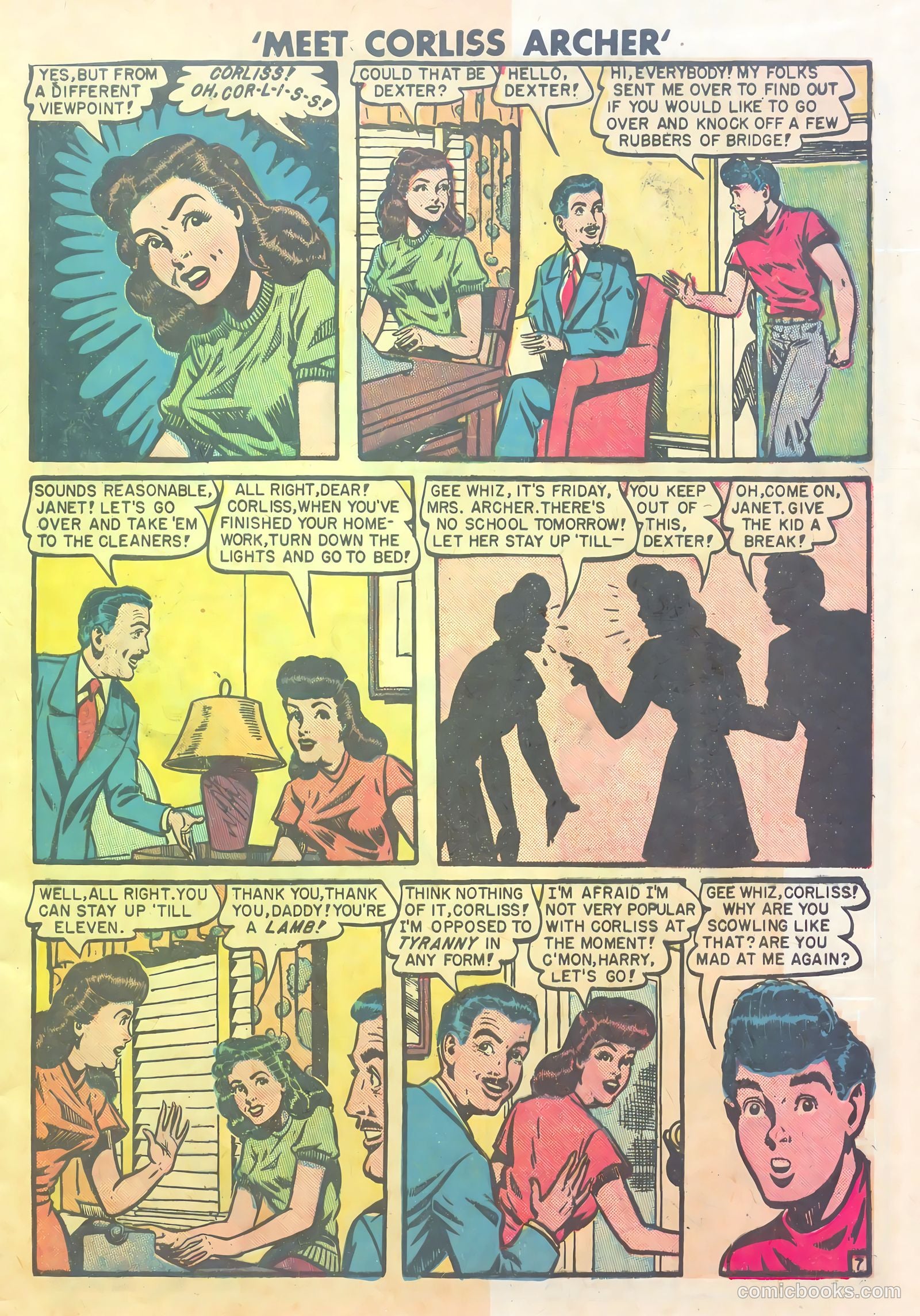Meet Corliss Archer #1 (1948) — page 9 of 36