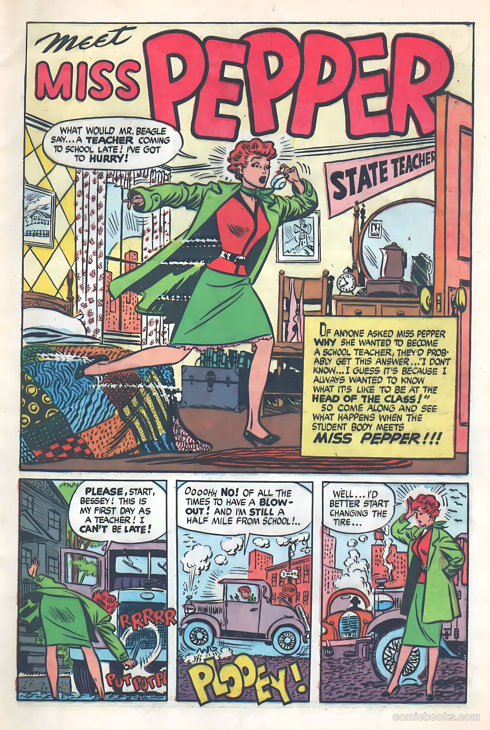 Meet Miss Pepper #5 (1954) — page 3 of 36