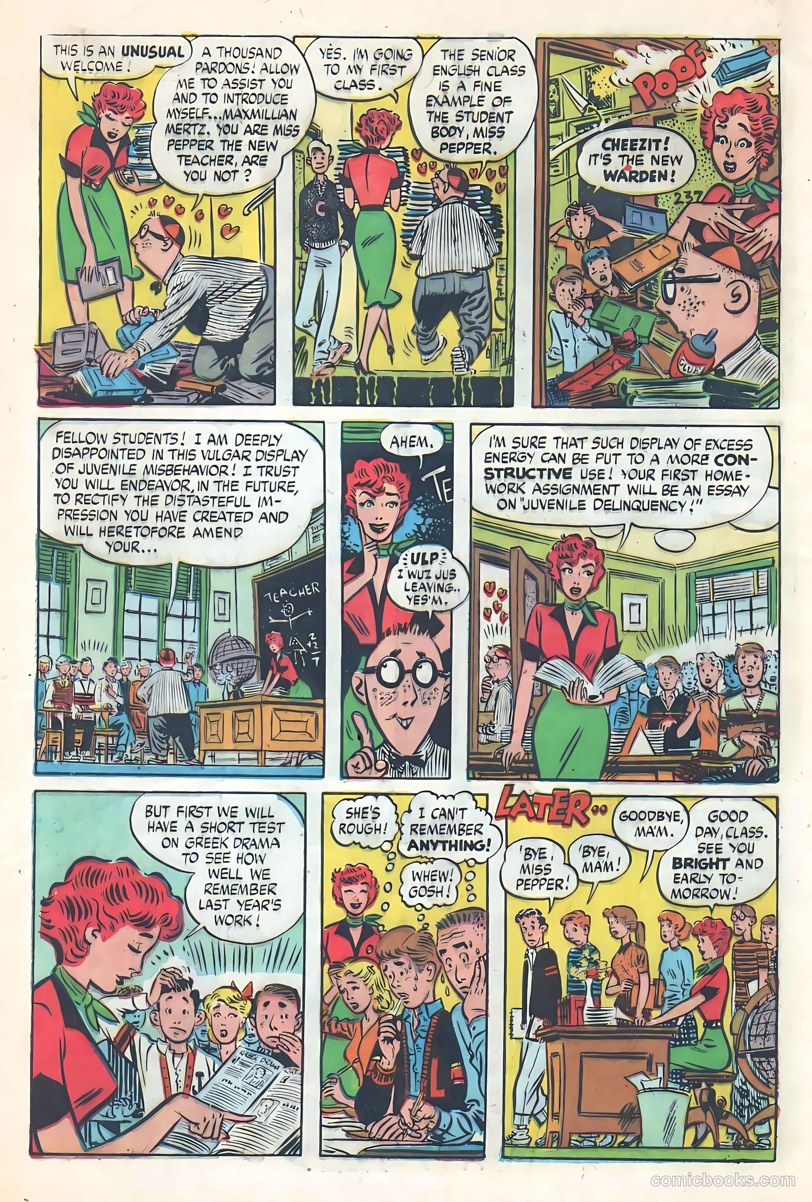 Meet Miss Pepper #5 (1954) — page 6 of 36