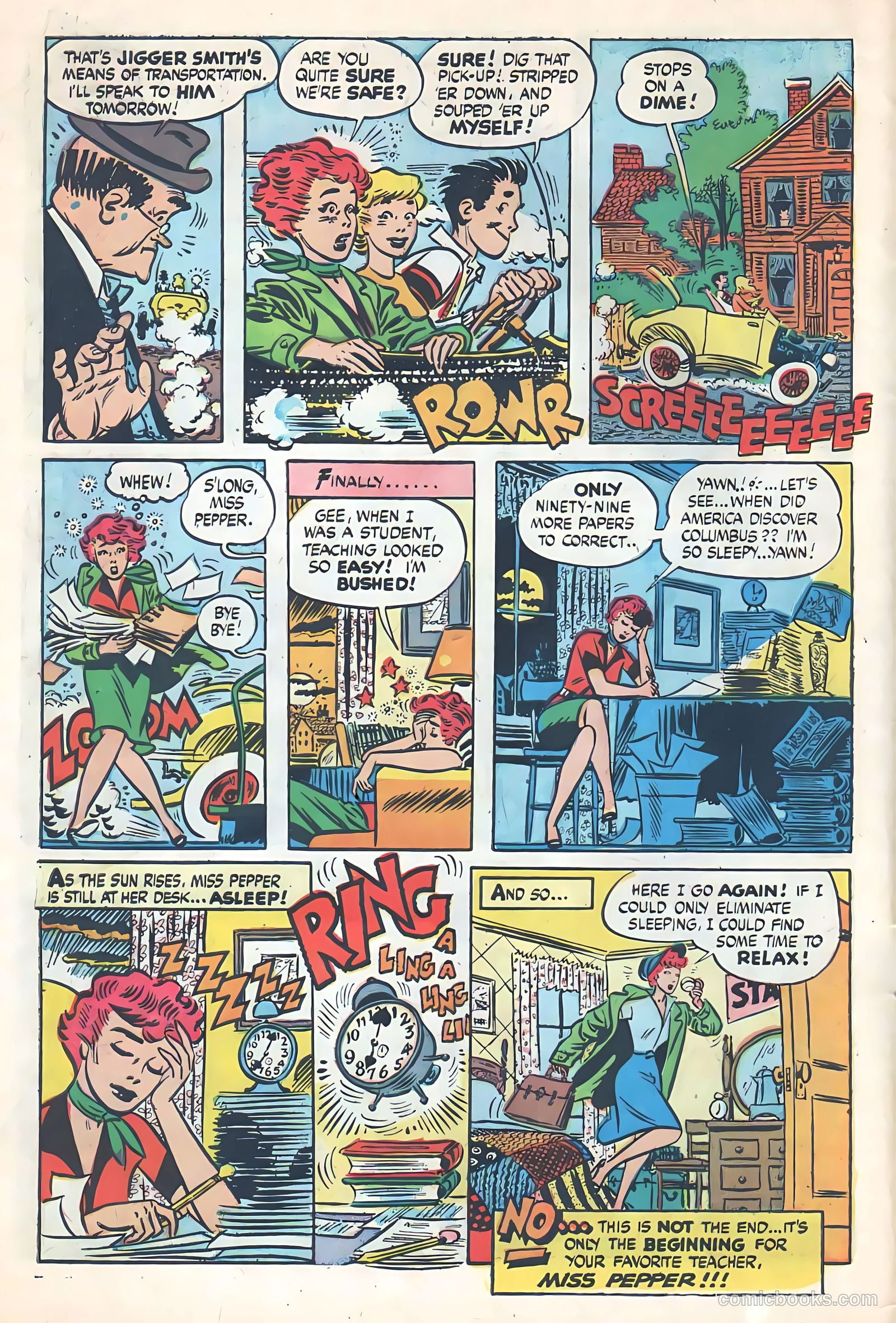 Meet Miss Pepper #5 (1954) — page 8 of 36