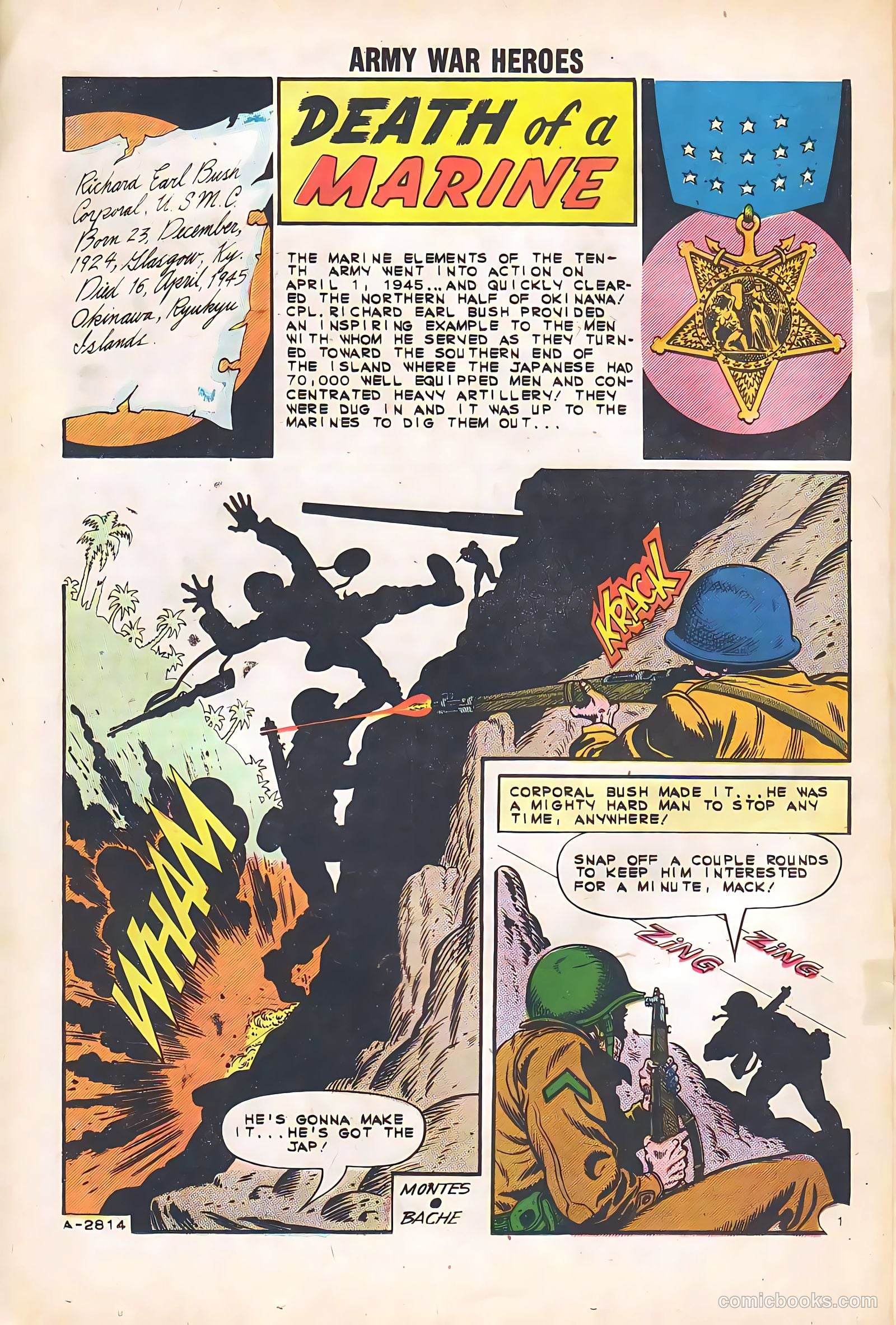 Army War Heroes #1 (1963) — page 20 of 36