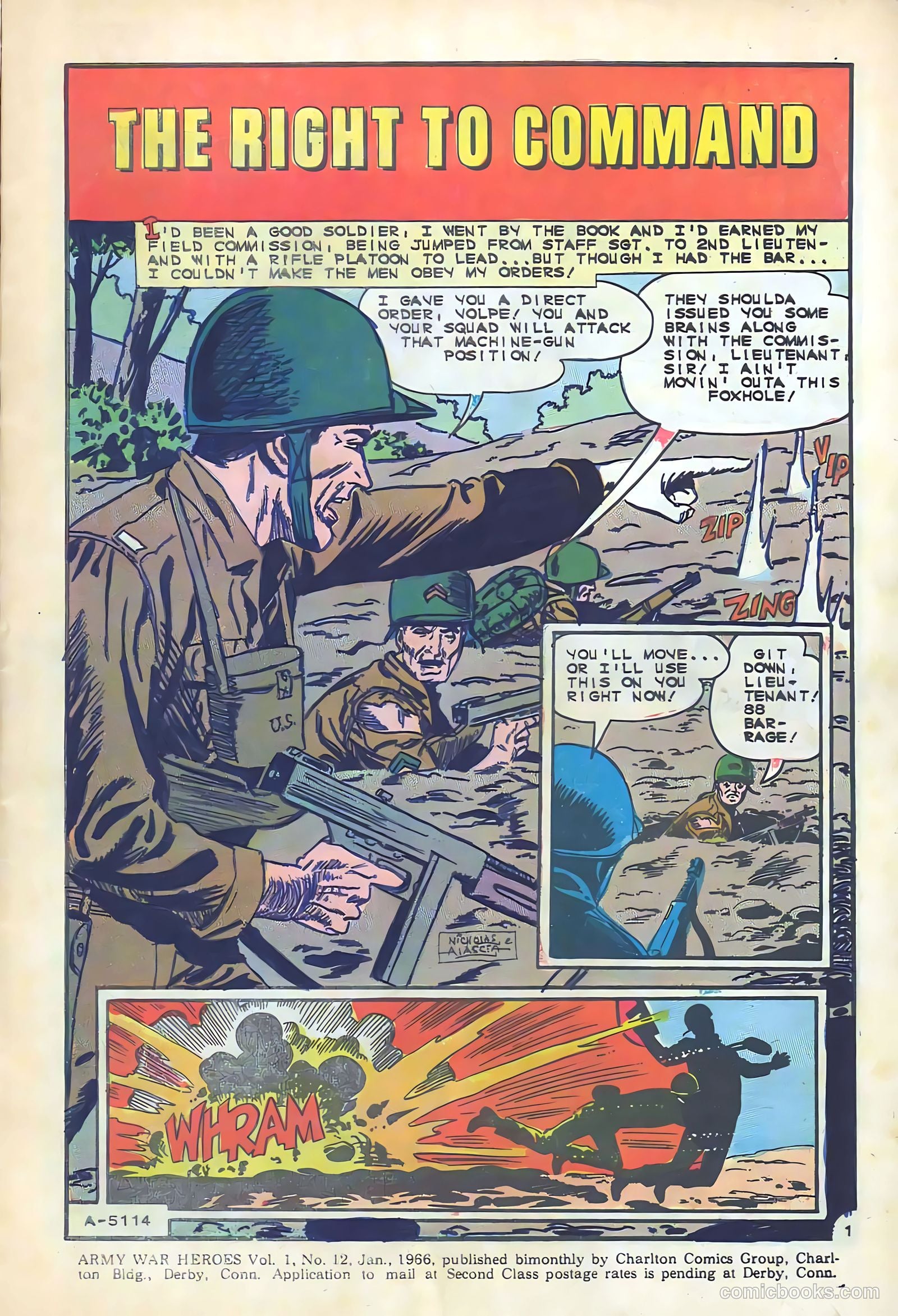Army War Heroes #12 (1966) — page 3 of 36