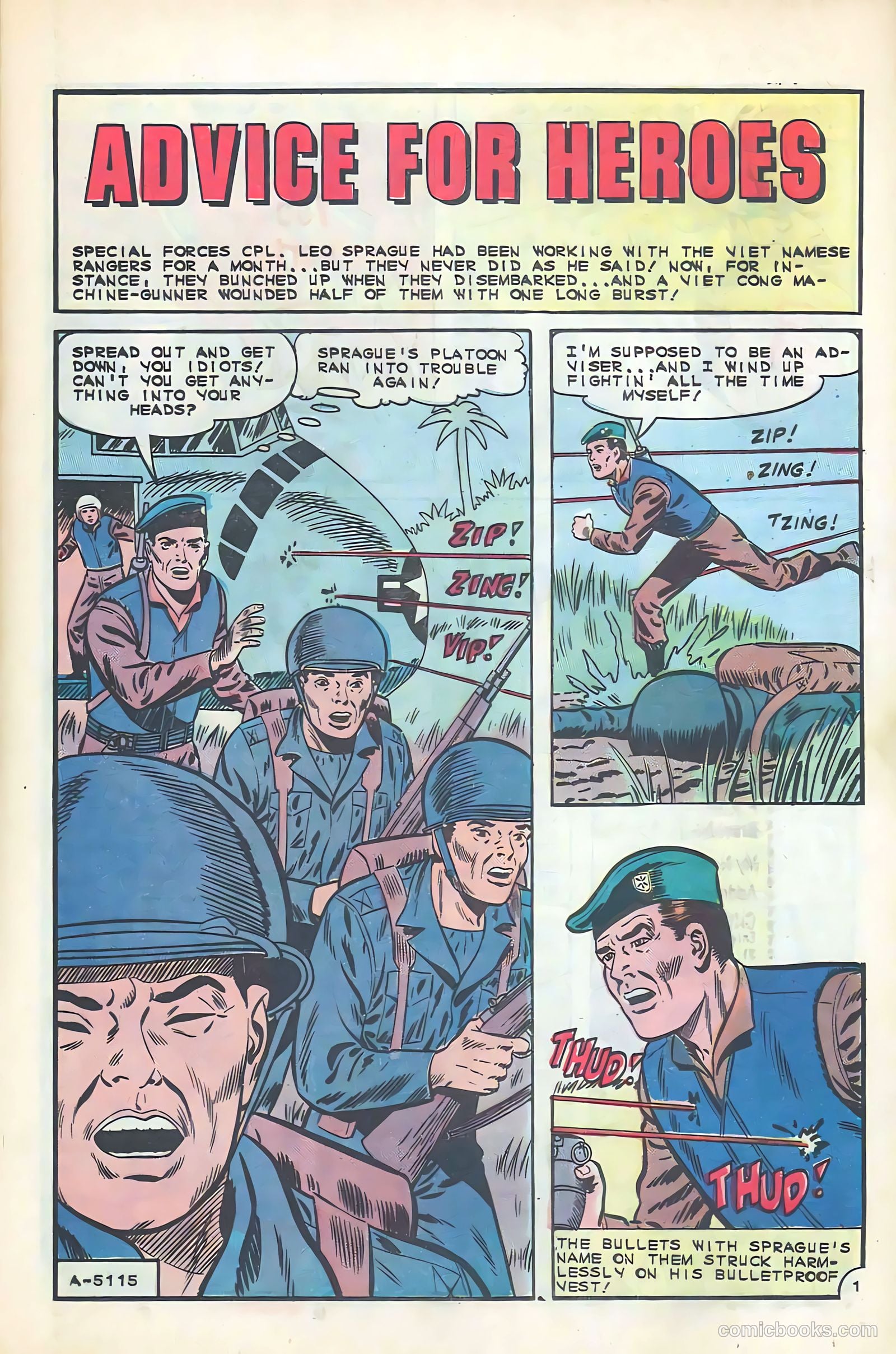 Army War Heroes #12 (1966) — page 25 of 36